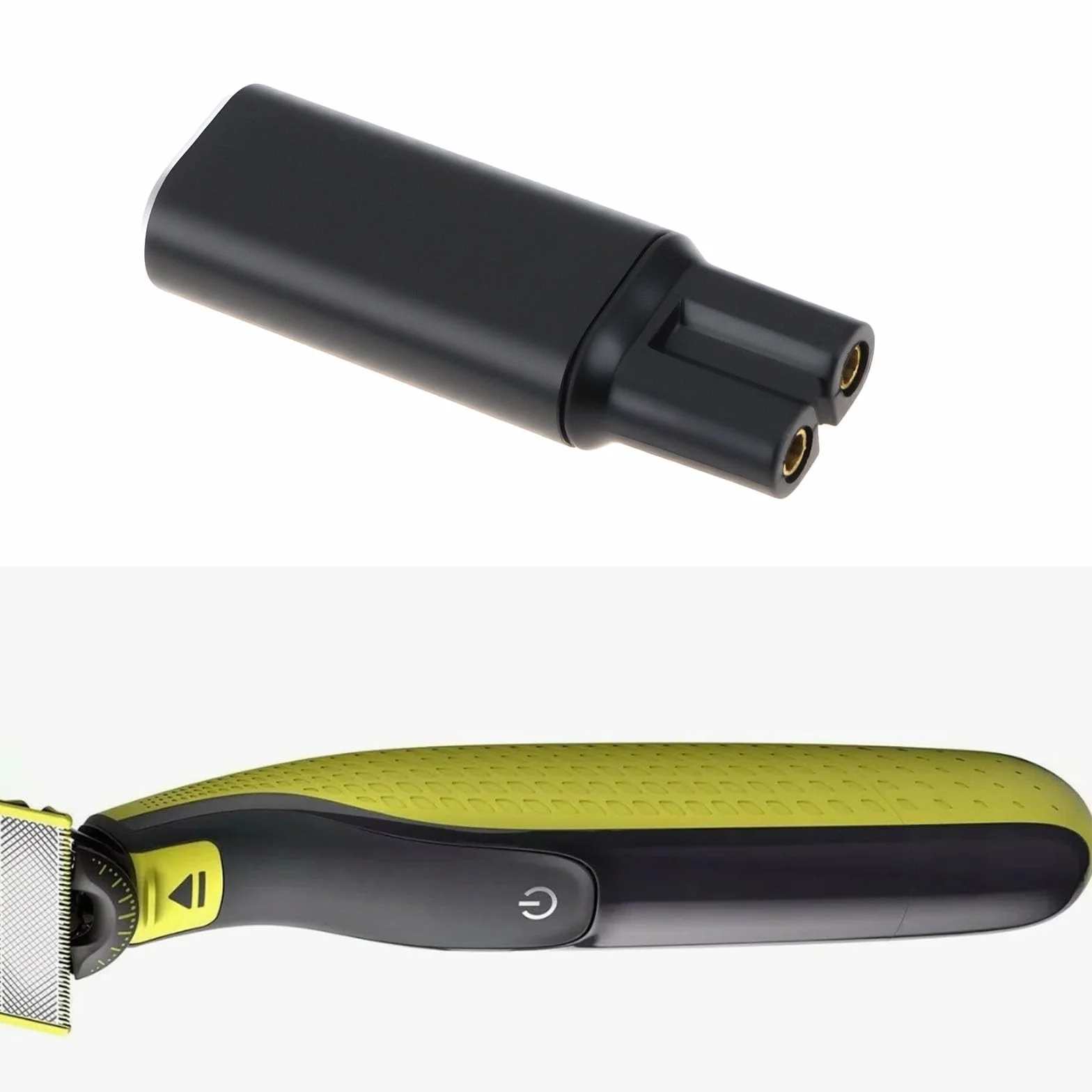 2 x konwertery ładowarki typu C 5 V kompatybilne z Philips One Blade QP2 Series (czarny)