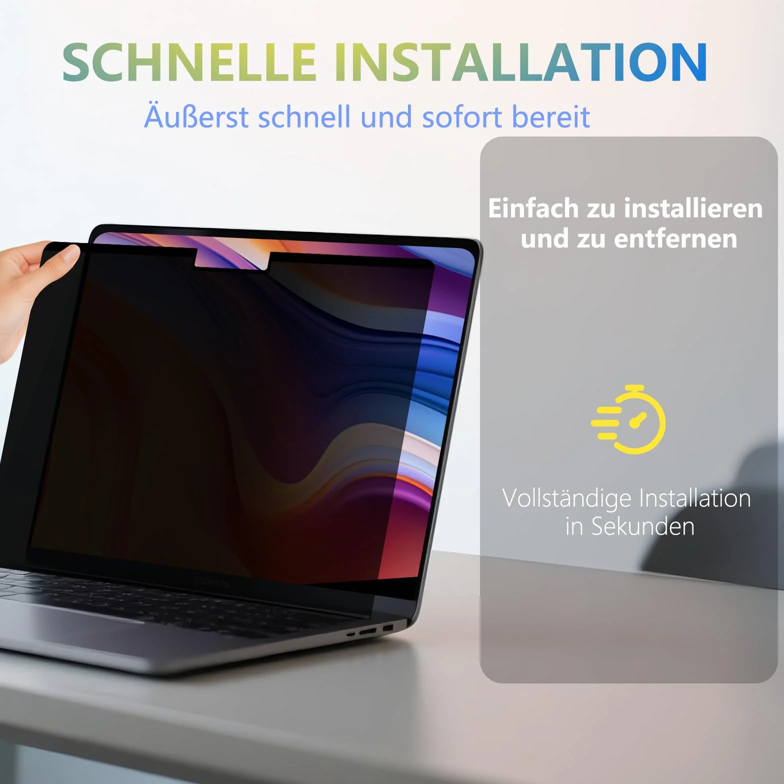 Filtr prywatyzujący do MacBook Pro 14 cali, łatwy montaż i demontaż, ochrona przed niebieskim światłem folia maskująca na laptopa MacBook Pro 14 cali
