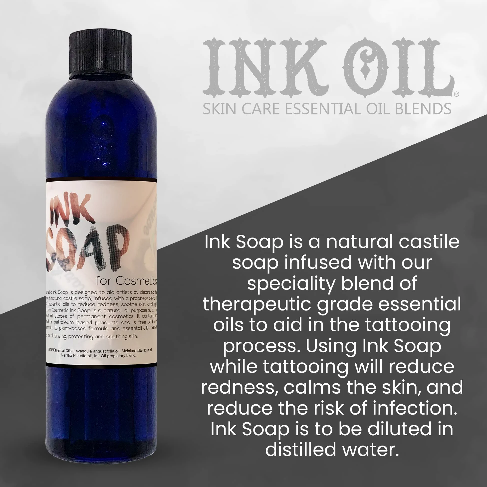 Ink Oil 's Tattoo Aftercare Soap I Salve maść do uzdrawiania tatuażu I Perfect for Lovers Aftercare Essentials for All Skin Inked Oili Estetyczne produkty kosmetyczne kojąca pielęgnacja