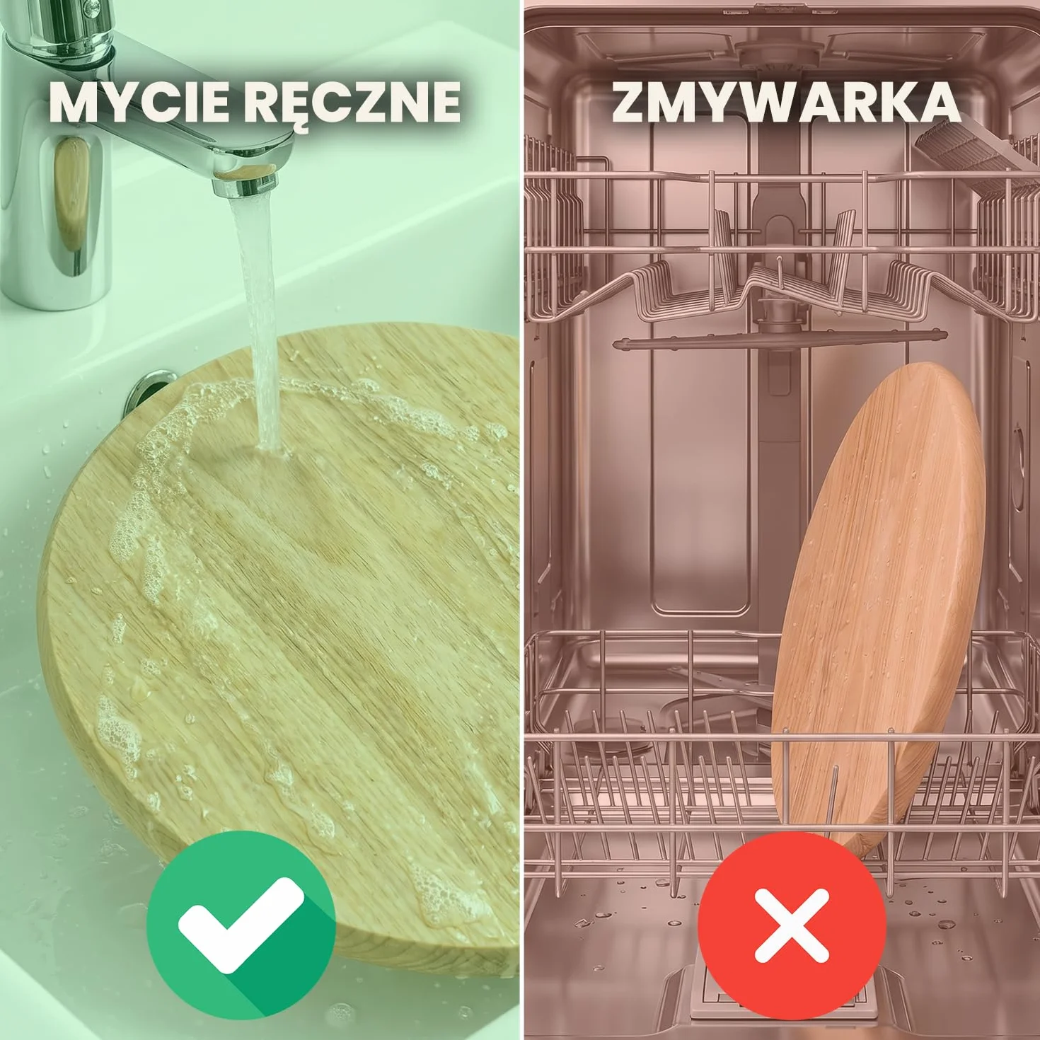 Drewniany talerz obrotowy 40 cm okrągła platforma do serwowania na stół