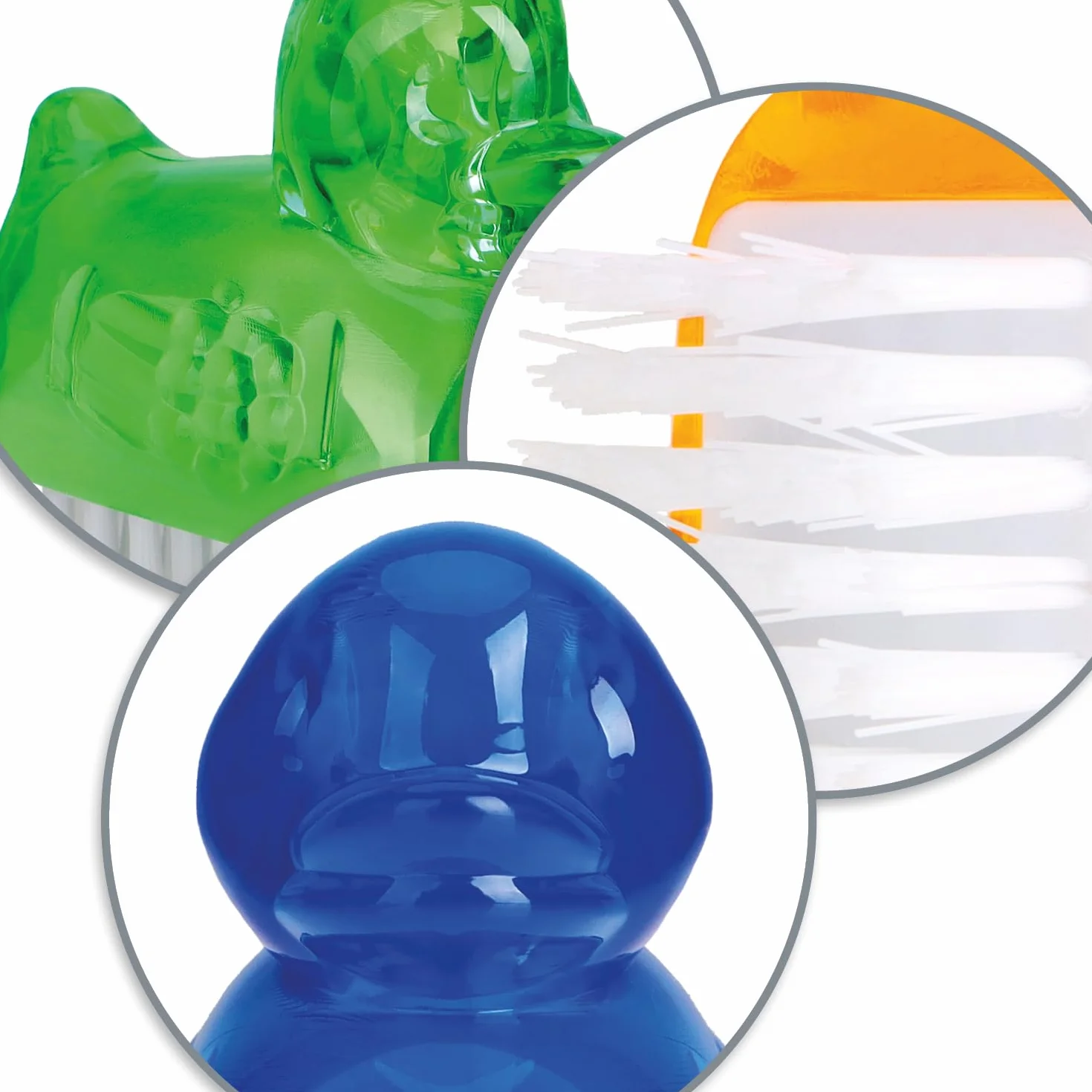 COM-FOUR® 6x mini szczoteczki do mycia rak w ksztalcie kaczki - szczoteczka do paznokci do czyszczenia dloni i paznokci - szczoteczki do czyszczenia w 3 kolorach