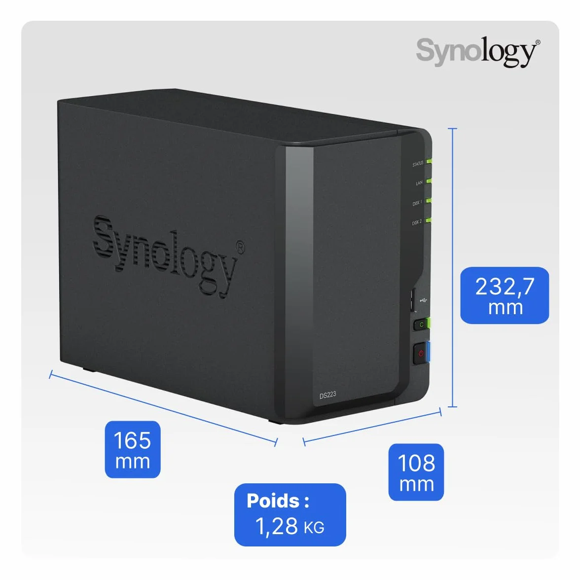 NAS Server Synology Disk Station DS223