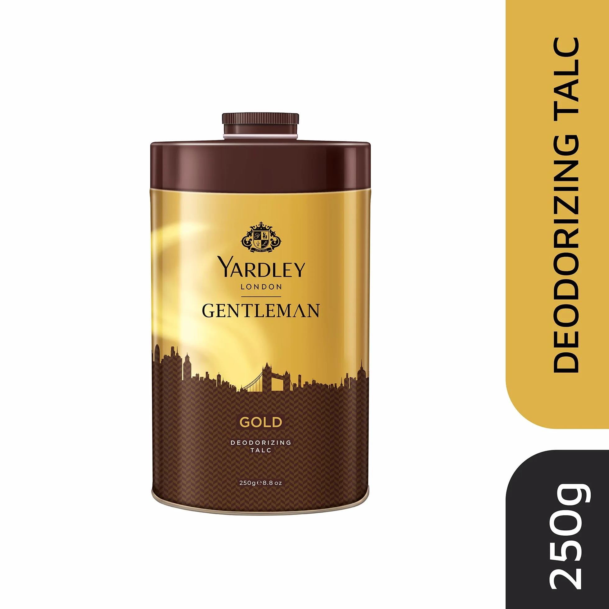 Yardley London Gold Talcum Powder - 250 g. 808 oz, dezodorizing Talc by Yardley