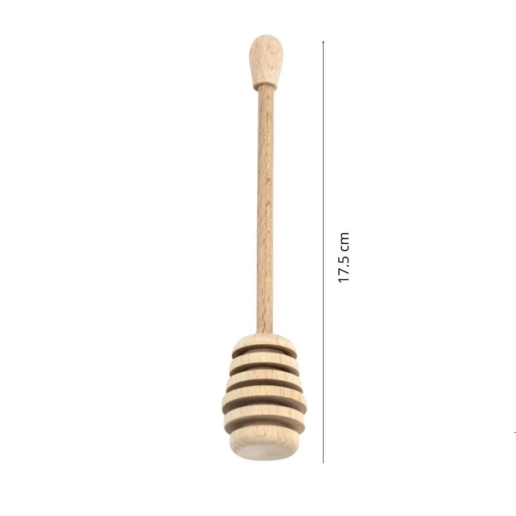 PARENCE.- Drewniana łyżka do miodu - 17,5 cm - Praktyczny i wszechstronny mikser do miodu - naturalny