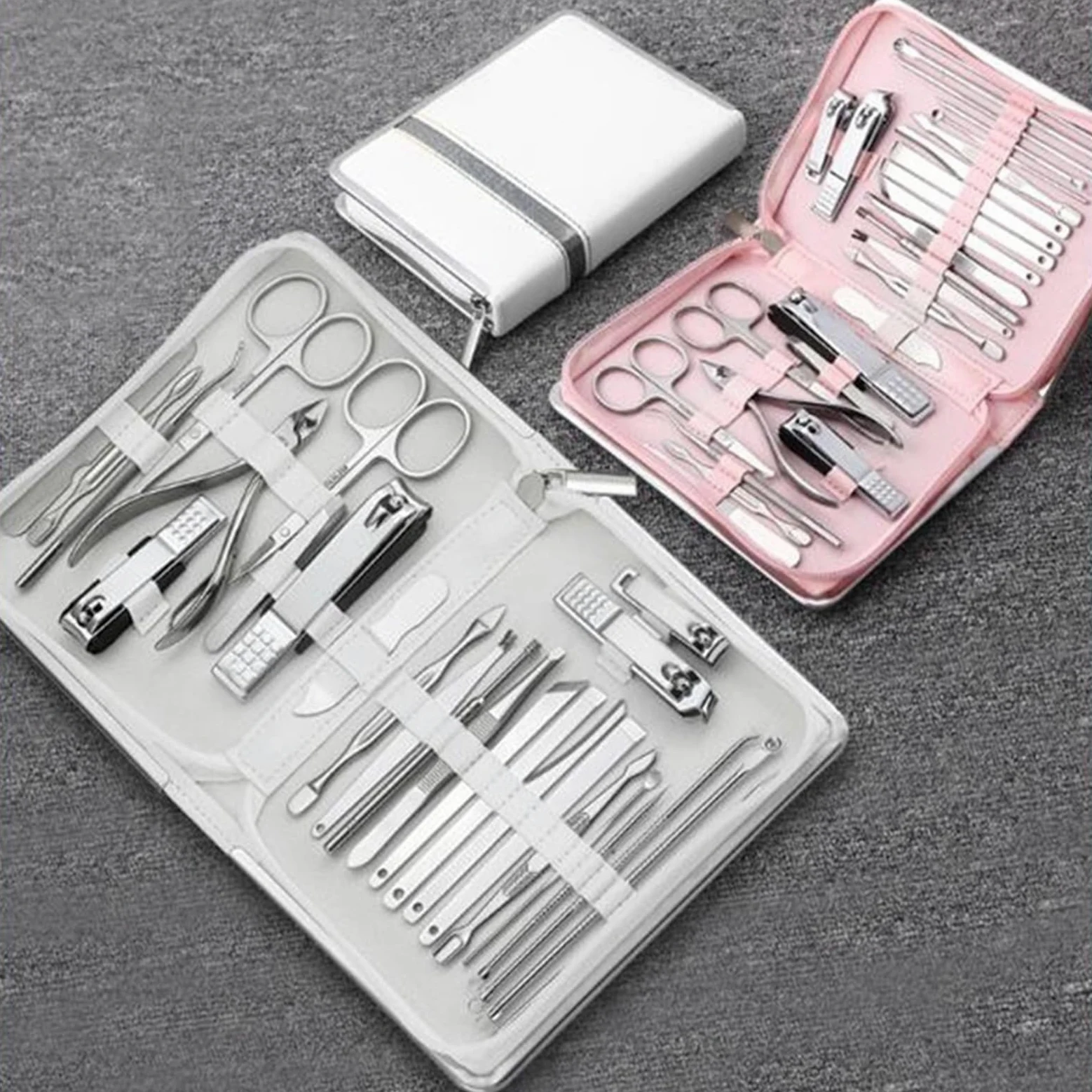 Zestaw do pedikiuru 11-26 szt. Profesjonalny zestaw do strzyżenia paznokci ze stali nierdzewnej Zestaw do manicure'u, nożyce, nożyce do skórek, zestaw do paznokci