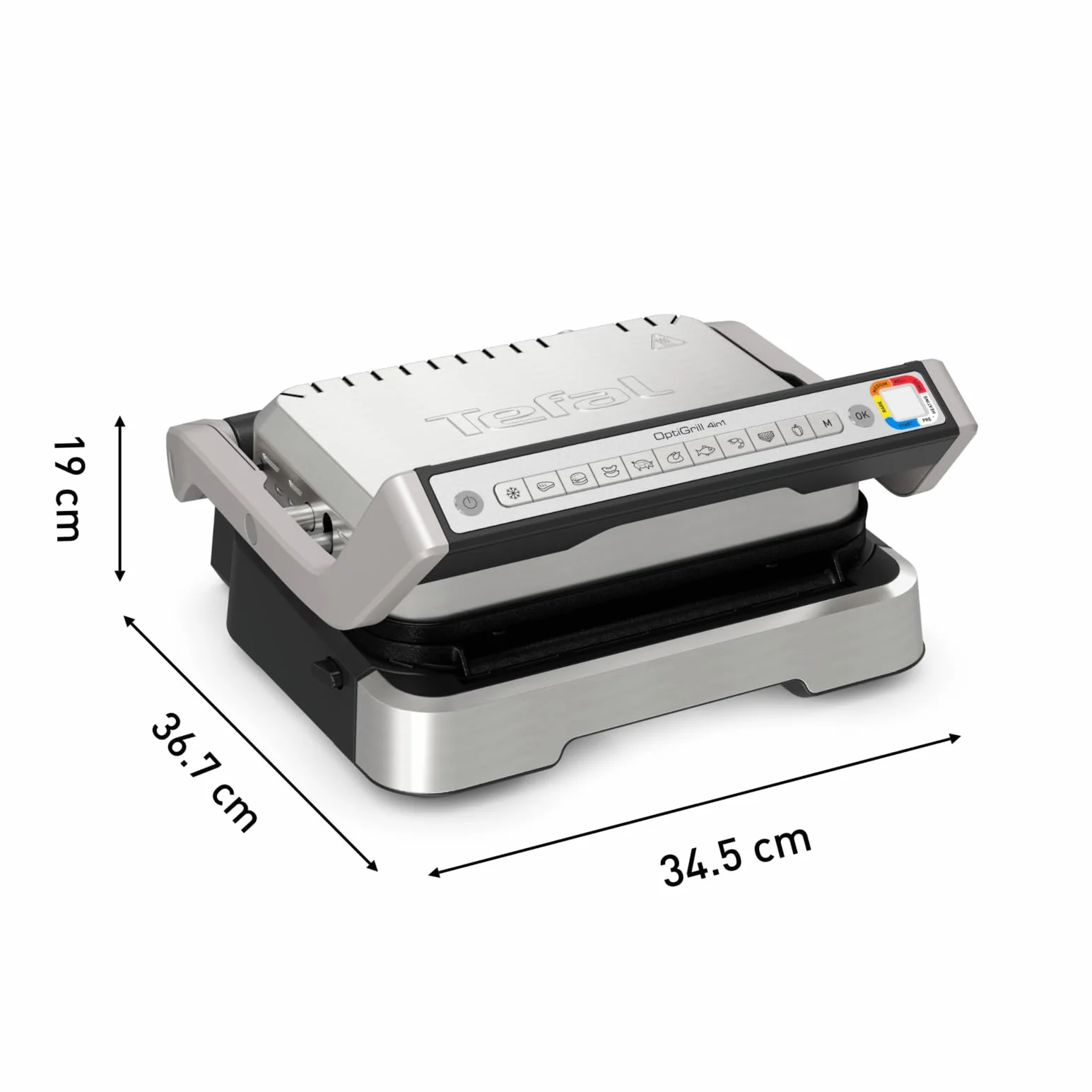 TEFAL GC776D10 Optigrill Grill 9 Programów 2100 W Srebrny