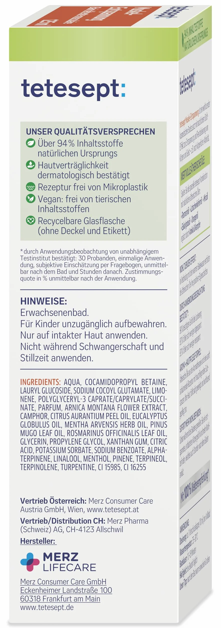tetesept Kąpiel relaksacyjna dla mięśni – 1 x 125 ml – kąpiel zdrowotna z olejkami eterycznymi – relaksujący dodatek do kąpieli po wysiłku fizycznym