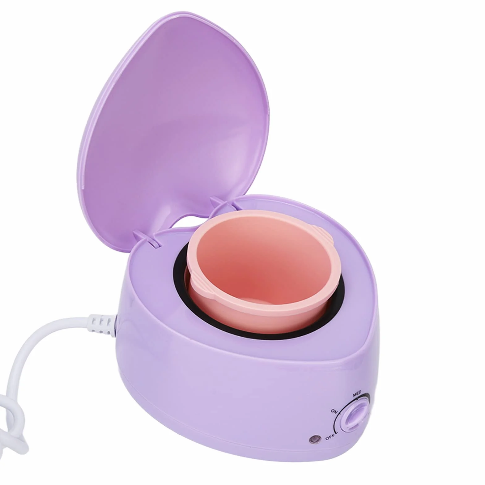 Podgrzewacz do Wosku do Usuwania Włosów, Mini Podgrzewacz Wosku Maszyna do Wosku w Kształcie Serca do Twardych Koralików Woskowych Salon Domowy Podgrzewacz do Wosku Maszyna do (Wtyczka UE 220 V)