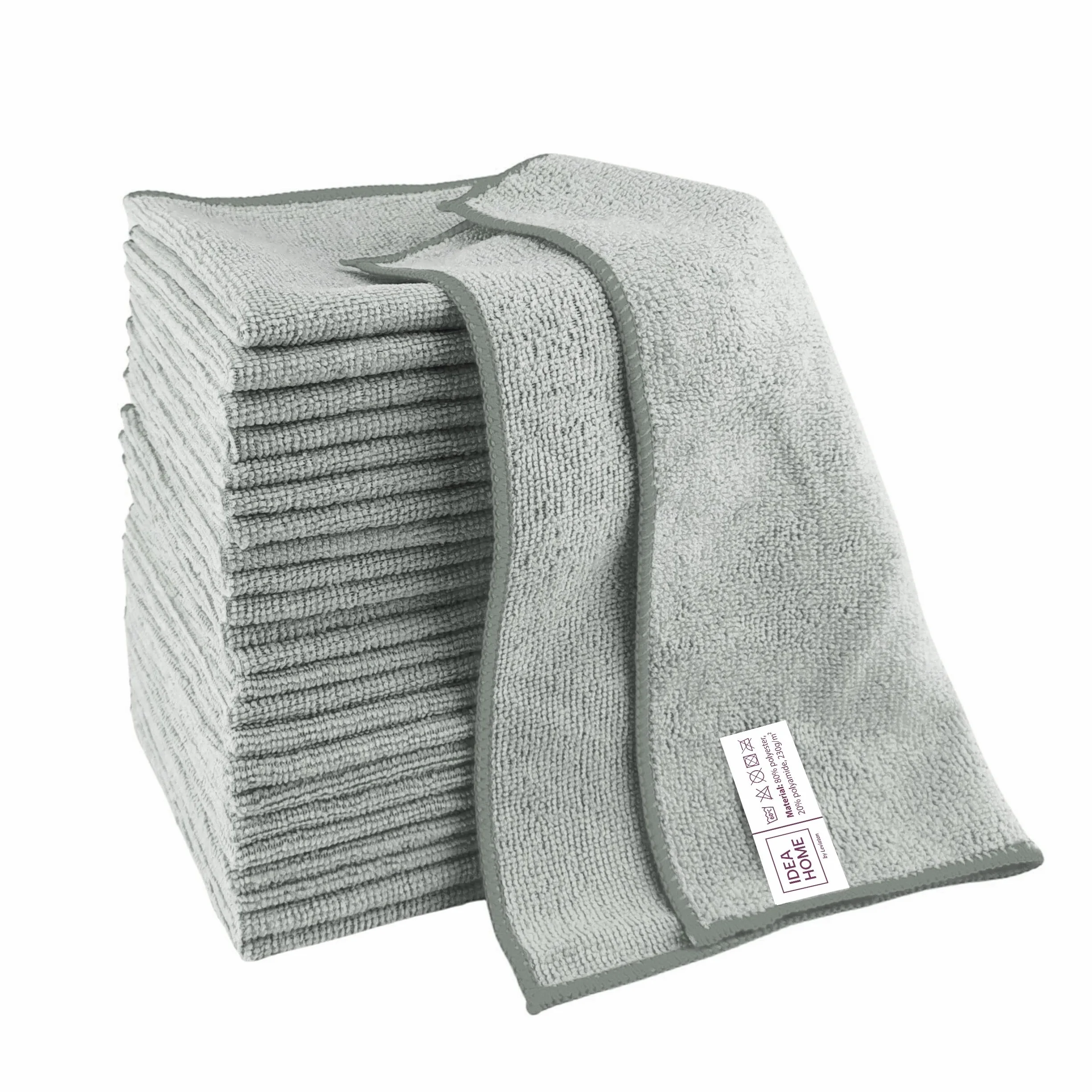 Ściereczka z mikrofibry 30 x 30 cm 24 szt. IDEA HOME szara