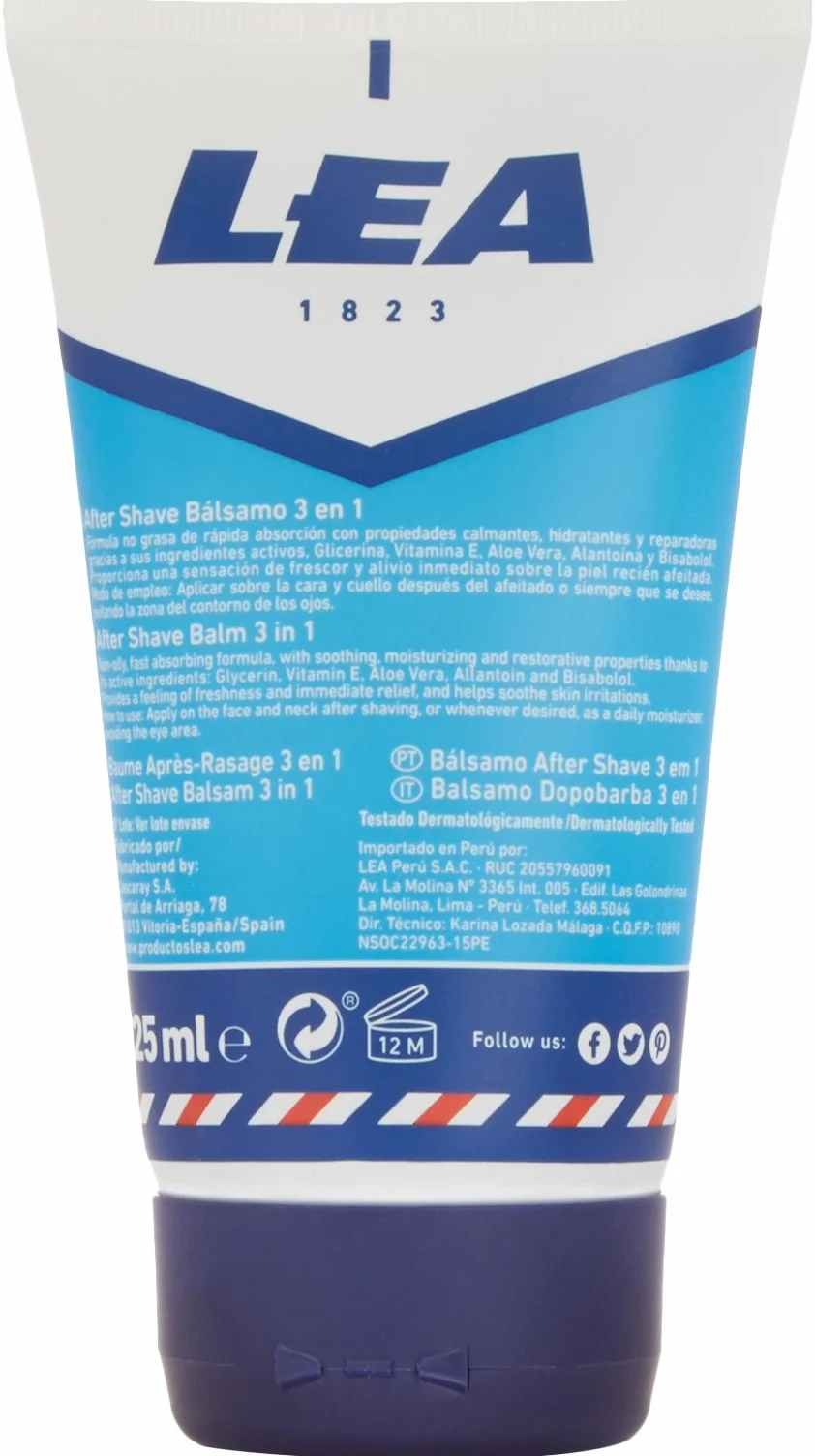 Lea After Shave Bálsamo 3 En 1