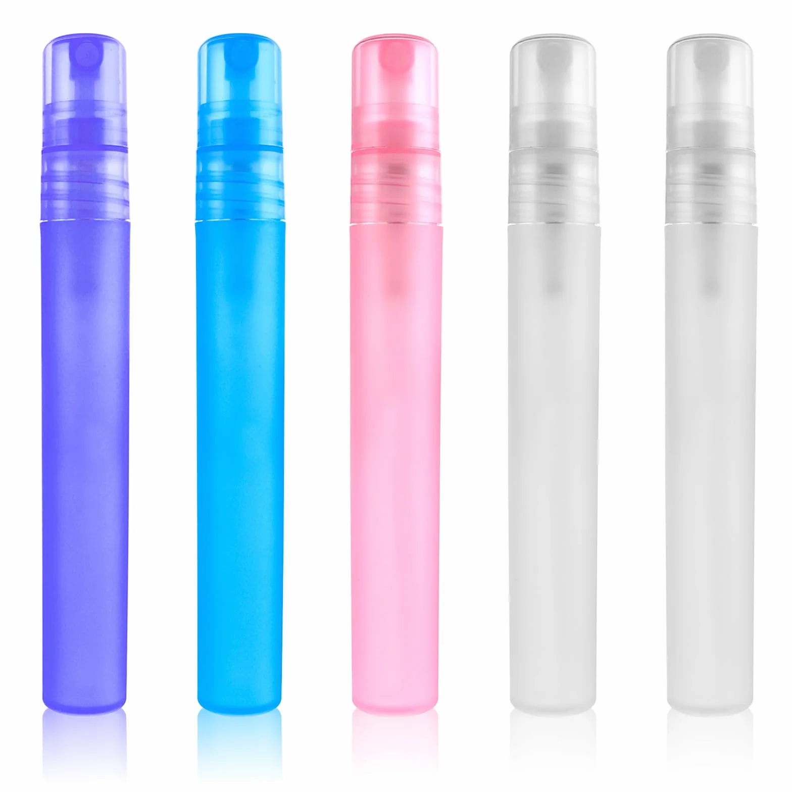 cobee Mini butelki z rozpylaczem 10 ml wielokrotnego napełniania perfum do makijażu 5 opakowań