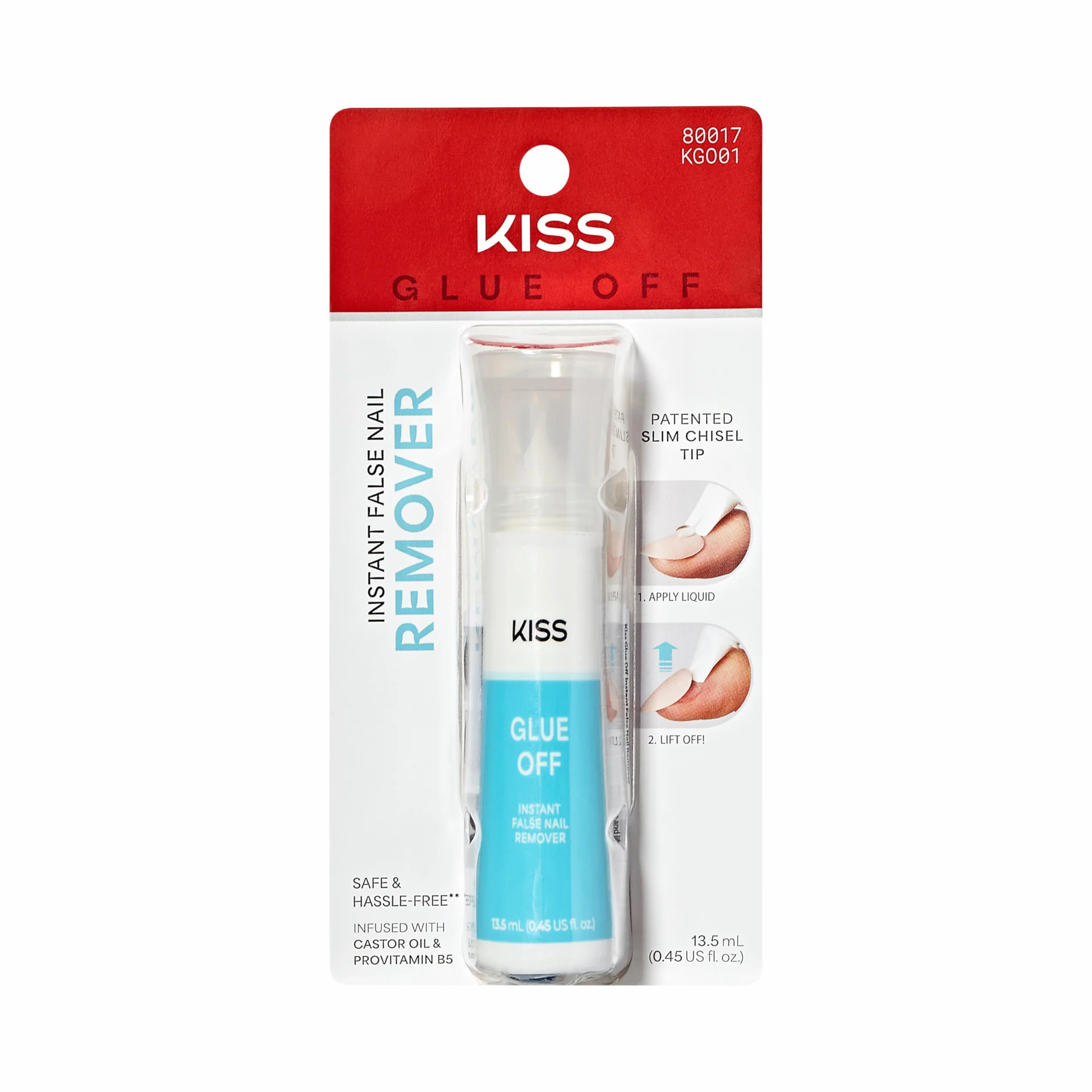 Kiss Glue Off płyn do usuwania sztucznych paznokci 13,5 ml