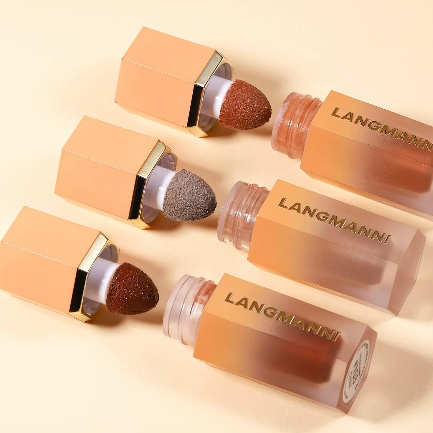 Liquid Contour Stick -Wbudowana końcówka gąbki Sculpted Complexion Wand Cream Face Contour Natural Bronzer Rozświetlacz do twarzy Makeup Contour Stick (Colour, # 101)