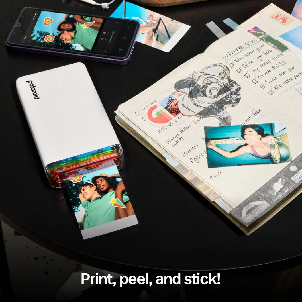 Polaroid Zestaw Hi-Print+Paper - 2. generacji - Podłączona przez Bluetooth 2x3 Kieszonkowa Drukarka fotograficzna, Dye-Sub - Czarny