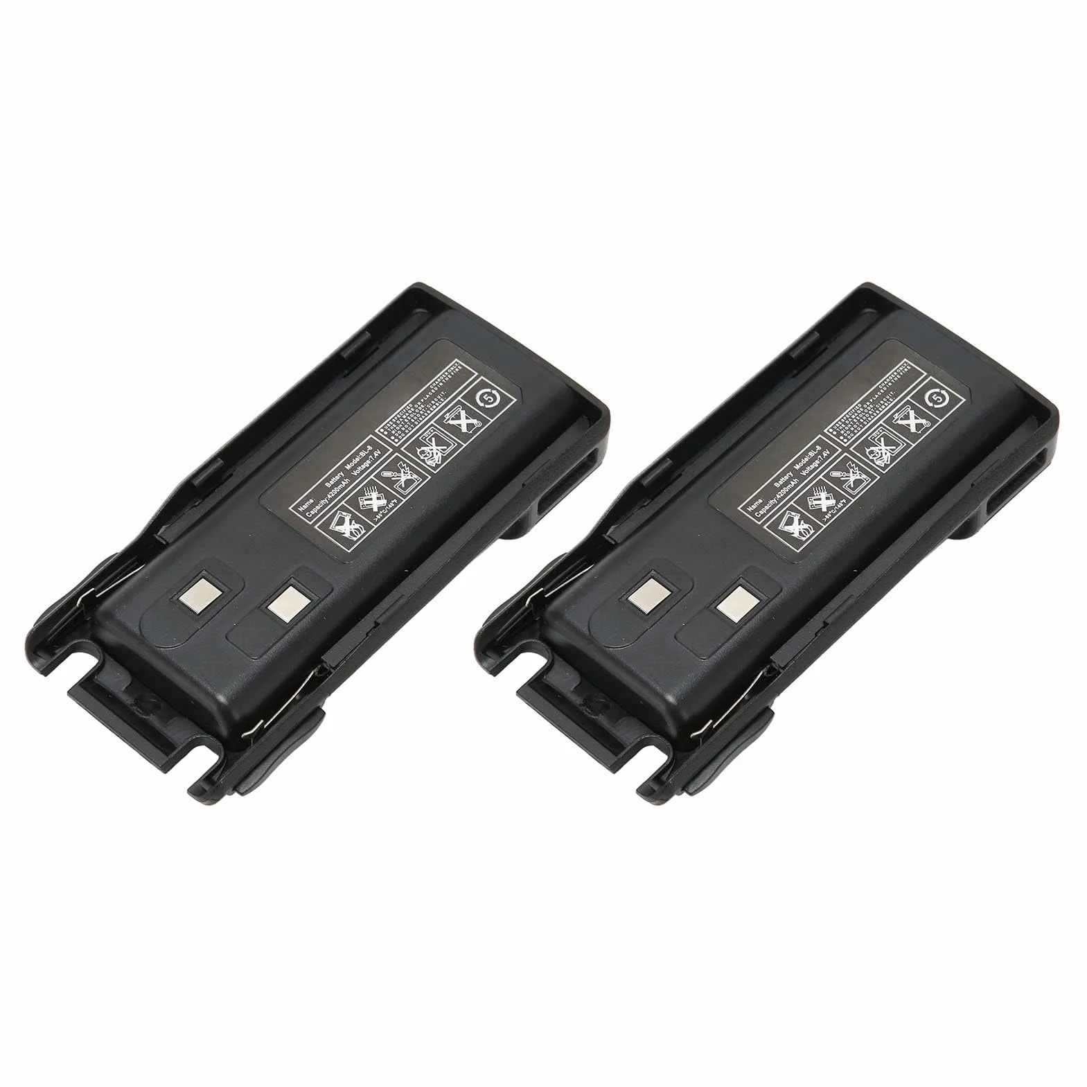 2 szt. 7.4V 4200mah Wymienne Baterie BL-8 Litowo-jonowy Oryginalny do UV82 UV 8D UV 89 UV UV 82HX Walkie Talkie, 2-kierunkowe Baterie Radiowe