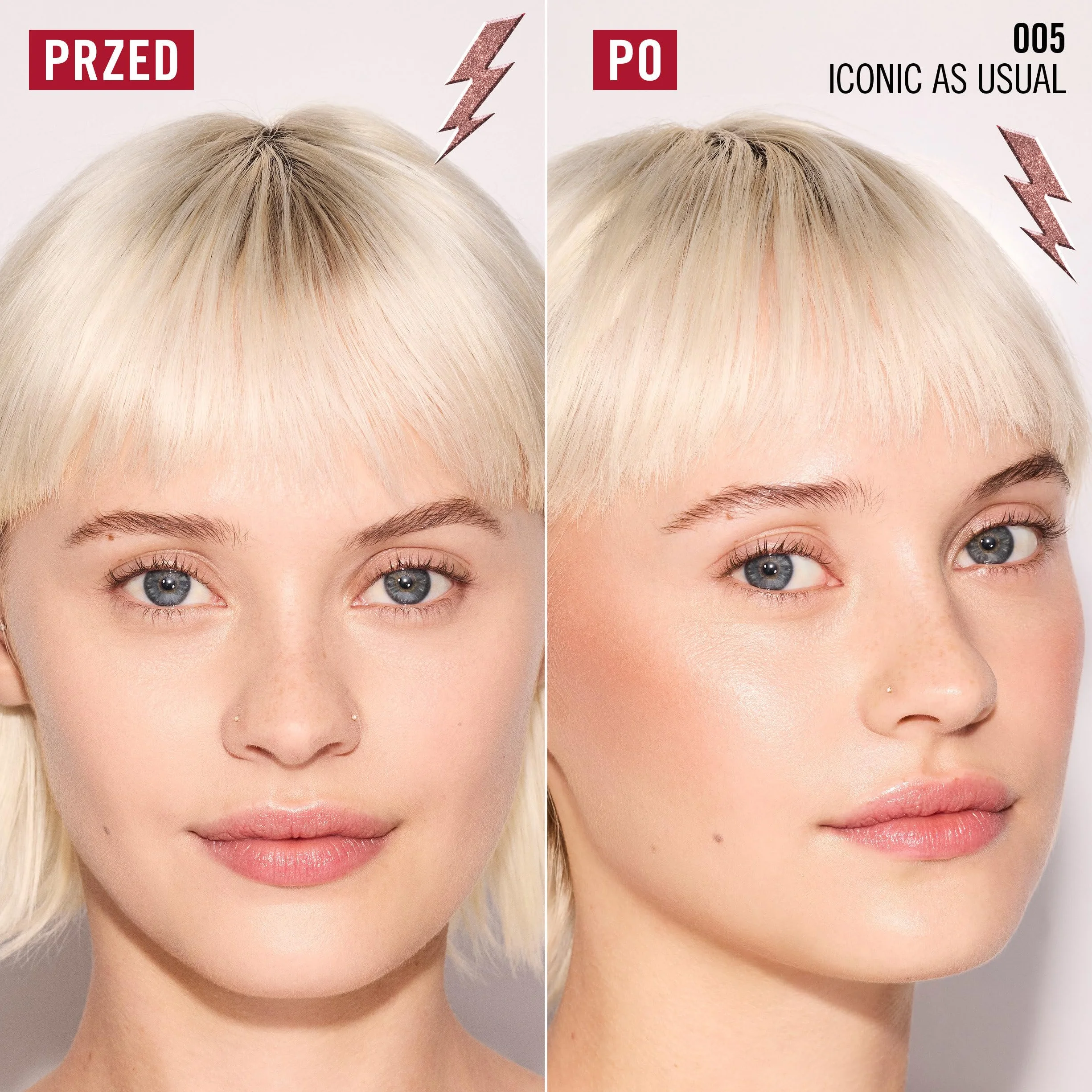 Rimmel Multi Tasker Turbocharged Glow rozświetlacz do twarzy w płynie, 005 Iconic as Usual, 10 ml