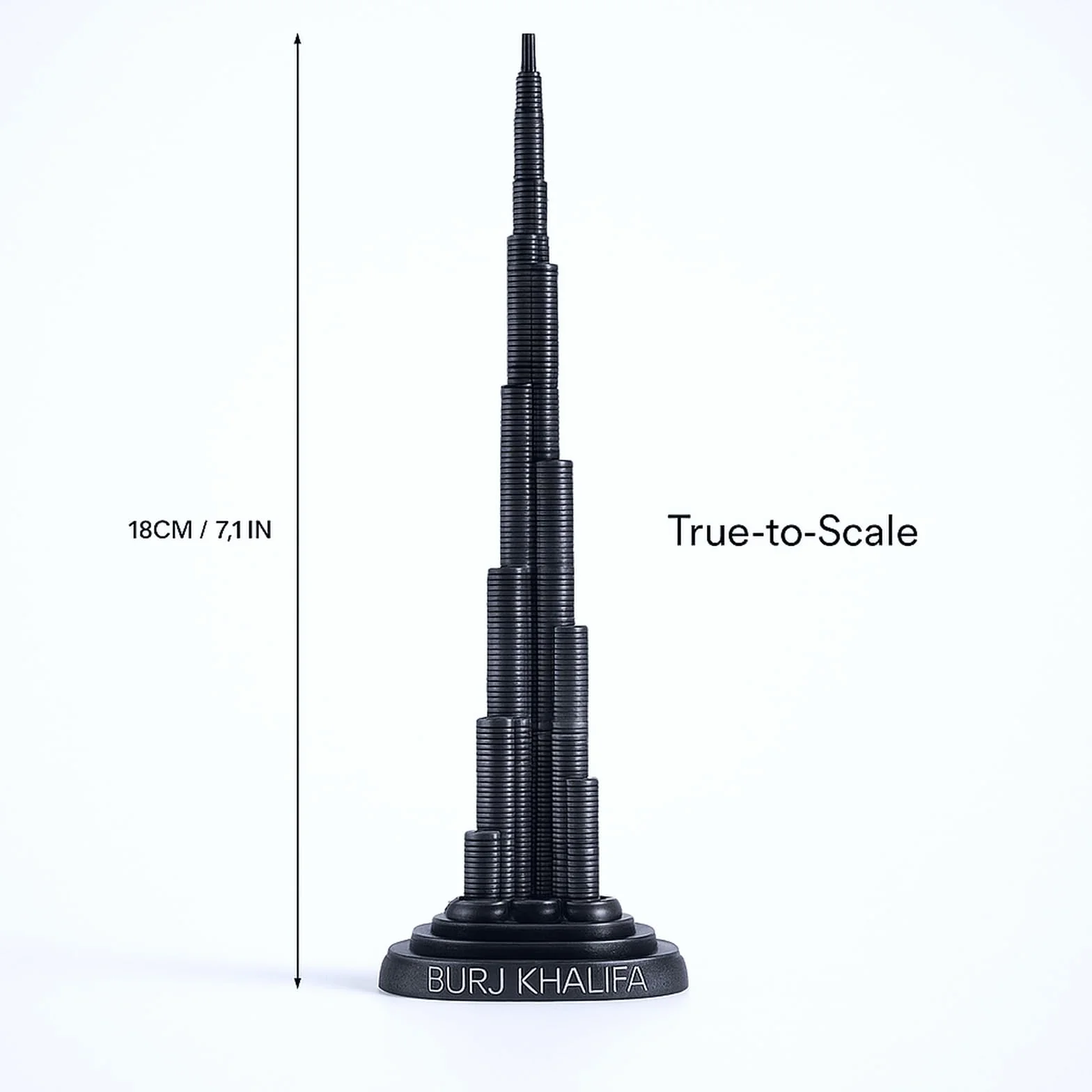 Wieża Burj Khalifa 18 cm model miniaturowy ze stopu do biura domu