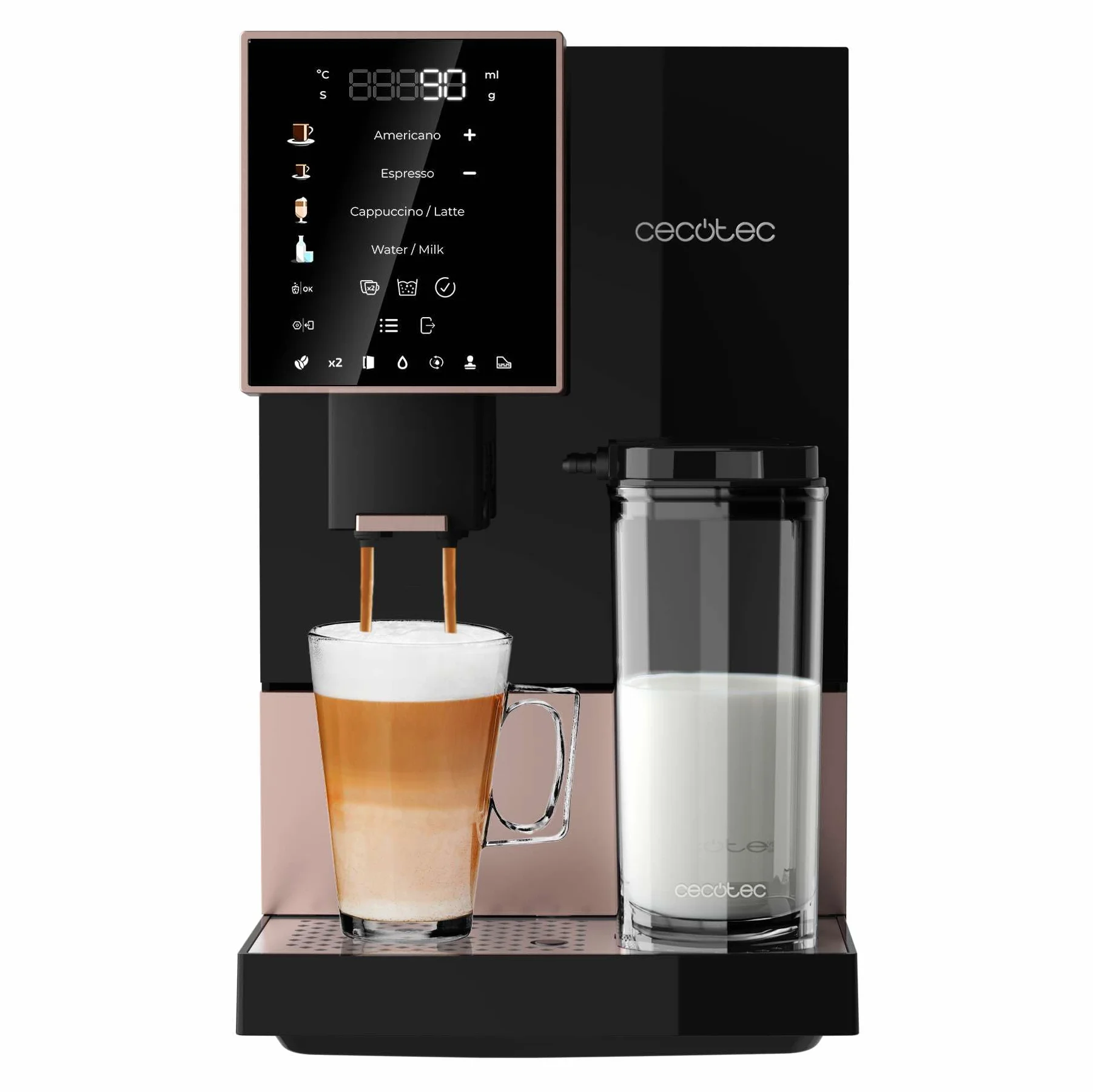 Cecotec Cremmaet Compactccino ekspres do kawy 19 bar Thermoblock 150 g 1,1 l