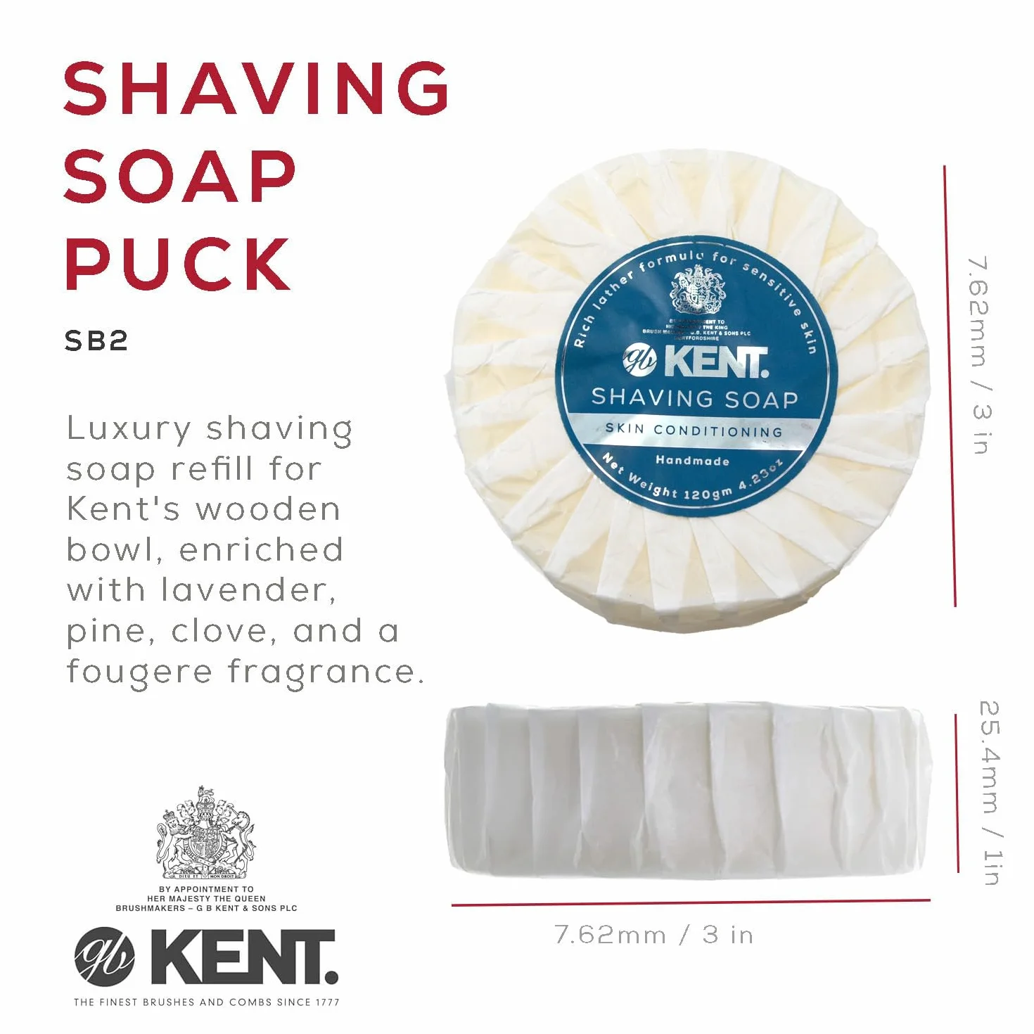 Kent Ricarica di sapone per rasatura, di lusso