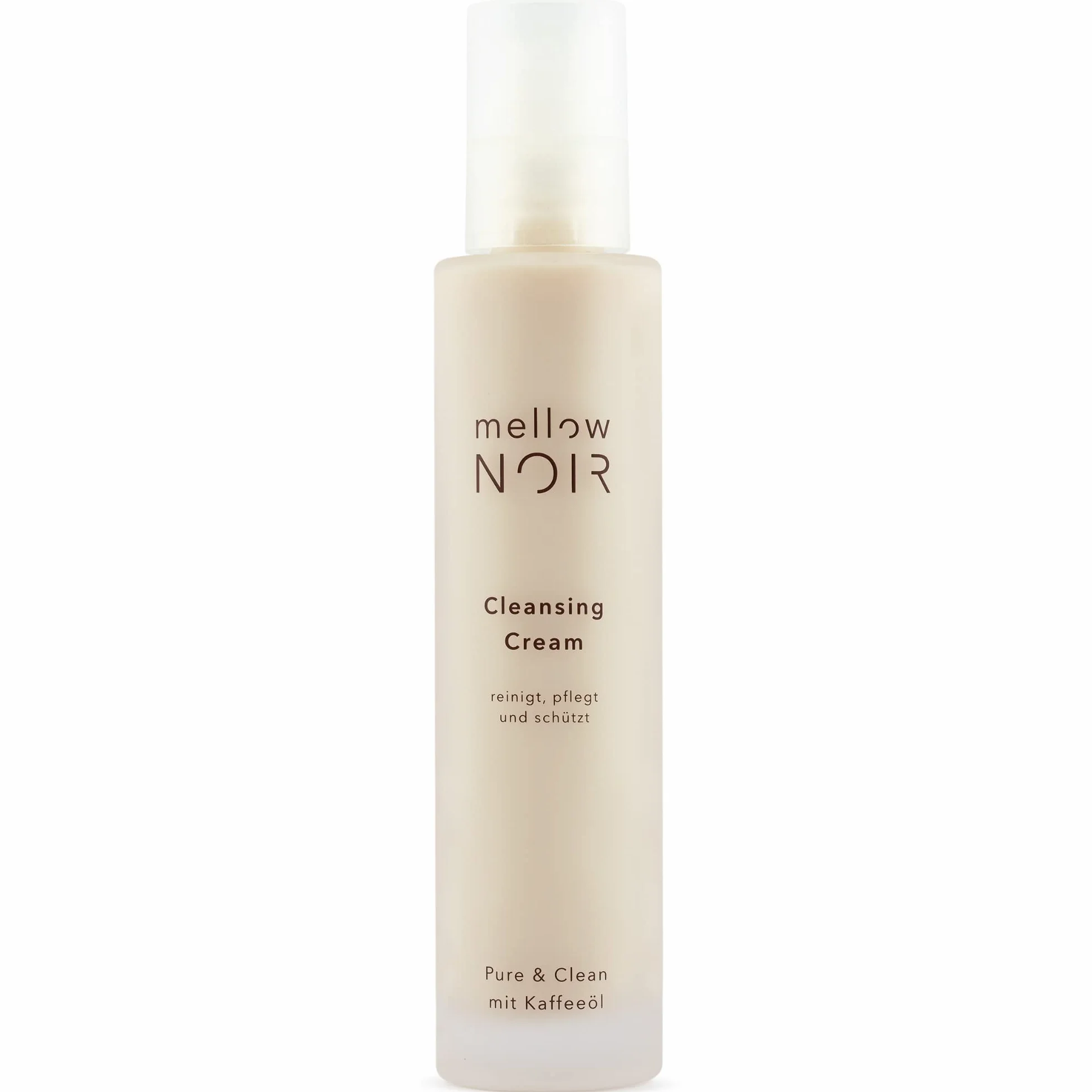 mellow NOIR Krem oczyszczający 150 ml | czyści, pielęgnuje i chroni | środek do czyszczenia twarzy | płyn do usuwania makijażu oczu wodoodporny | oczyszczacz twarzy | wegański | certyfikowany