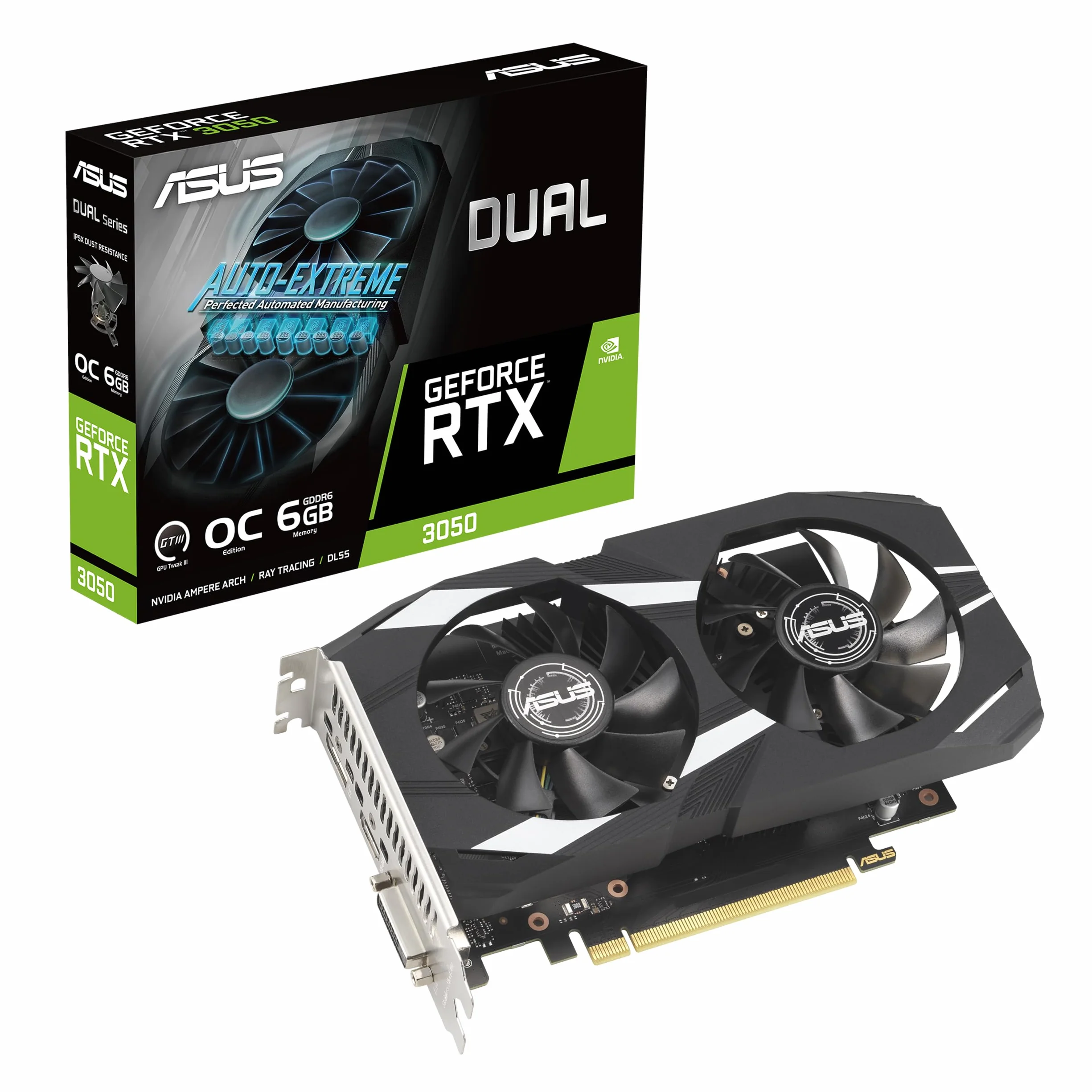 ASUS Dual -RTX3050-O6G NVIDIA GeForce RTX 3050 6 GB GDDR6