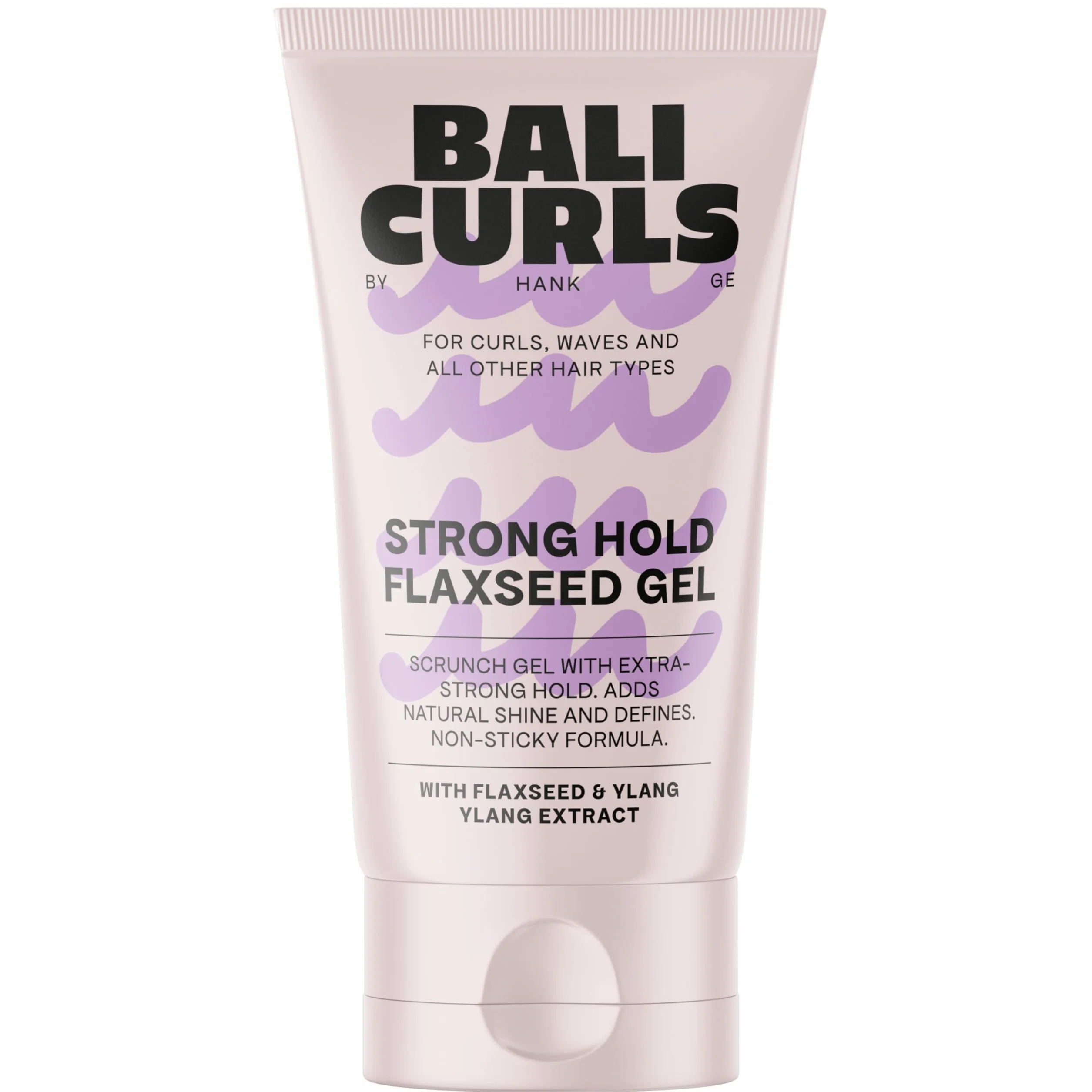 Bali Curls Strong Hold Flaxseed Gel – Żel do stylizacji włosów z siemieniem lnianym dla włosów kręconych, falowanych i afro z długotrwałym mocnym uchwytem i przeciwko puszeniu się, 150 ml