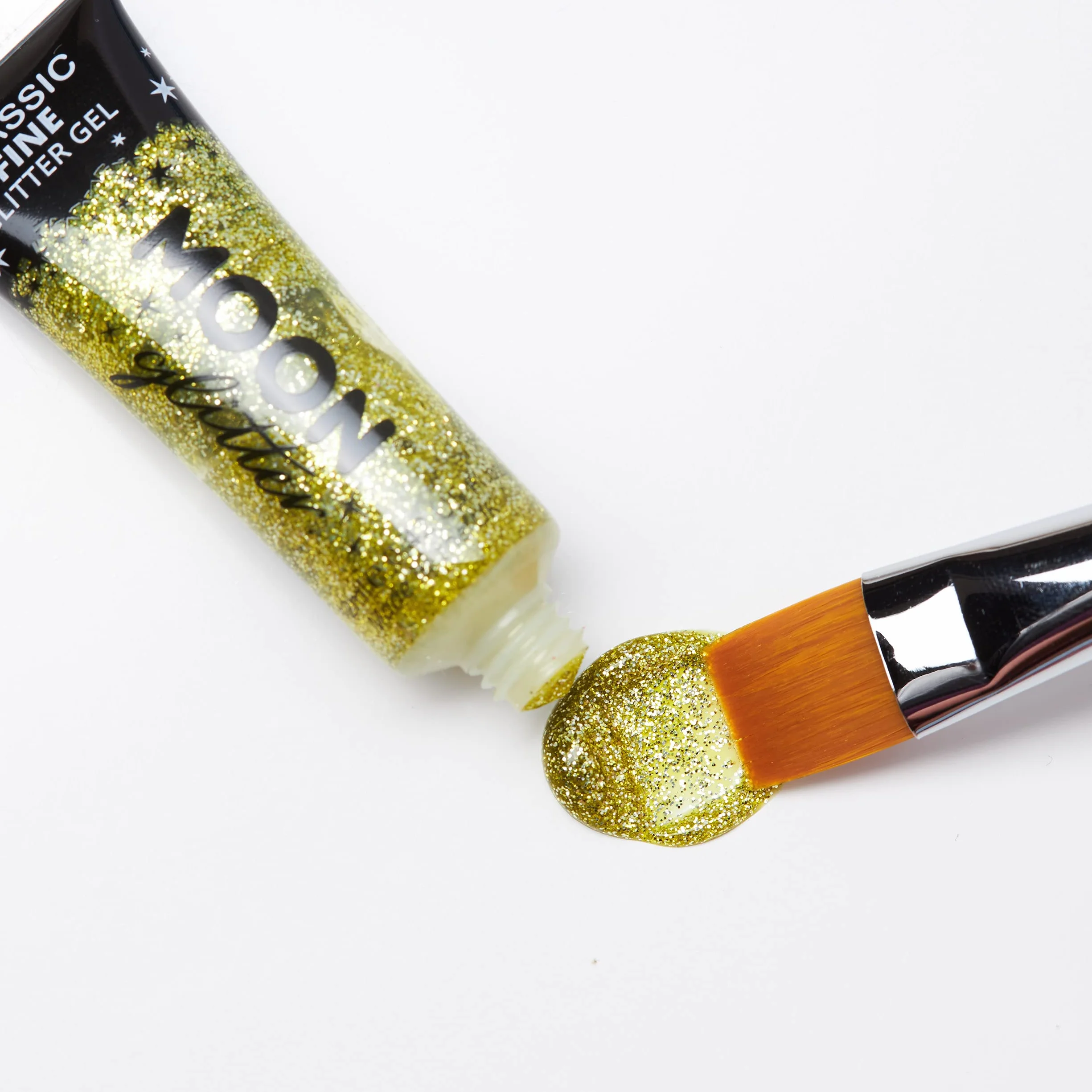 Moon Glitter - Klasyczny cienki błyszczący żel - 12 ml - Czerwony - Brokat do twarzy.