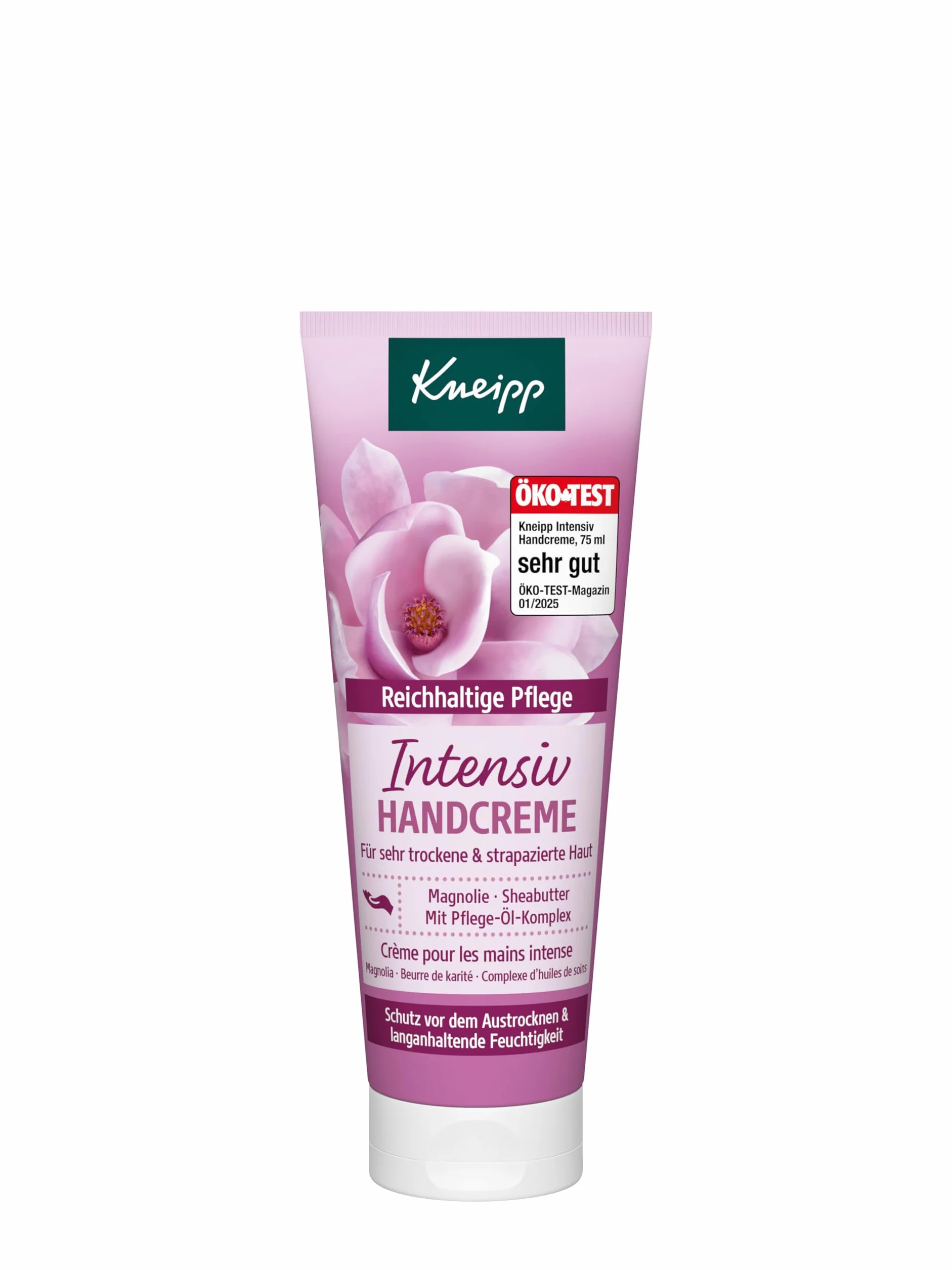 Kneipp Intensywny krem do rąk, magnolia i masło shea, 75 ml | Do bardzo suchej skóry, do skóry zniszczonej
