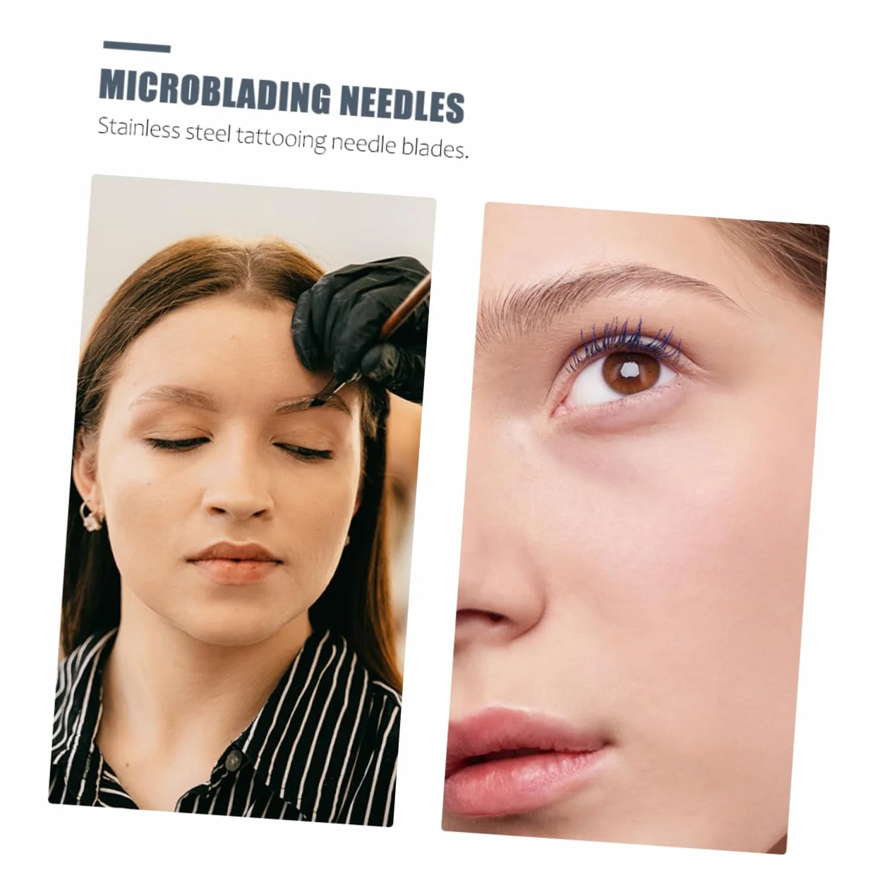 Healvian 30 Sztuk Igły Ostrza Microblading Do Tatuażu Brwi Przenośny Makijaż
