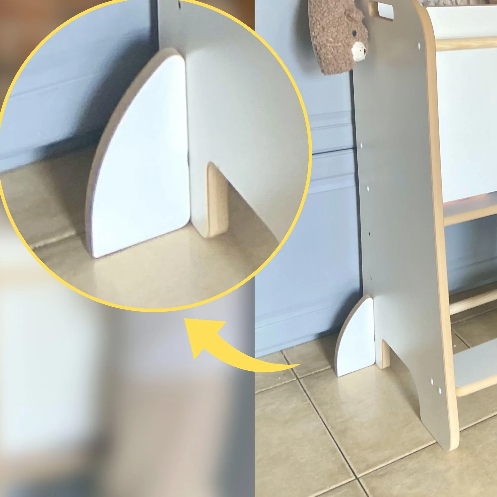 Kitchen Helper dla dziecka – czarny, super bezpieczny Pomocnik kuchenny Montessori, Wieża Edukacyjna Dla Dzieci, Bezpieczny stopień dla dzieci do Kuchni, Certyfikat, Zabudowany, Wyjmowana Blokada
