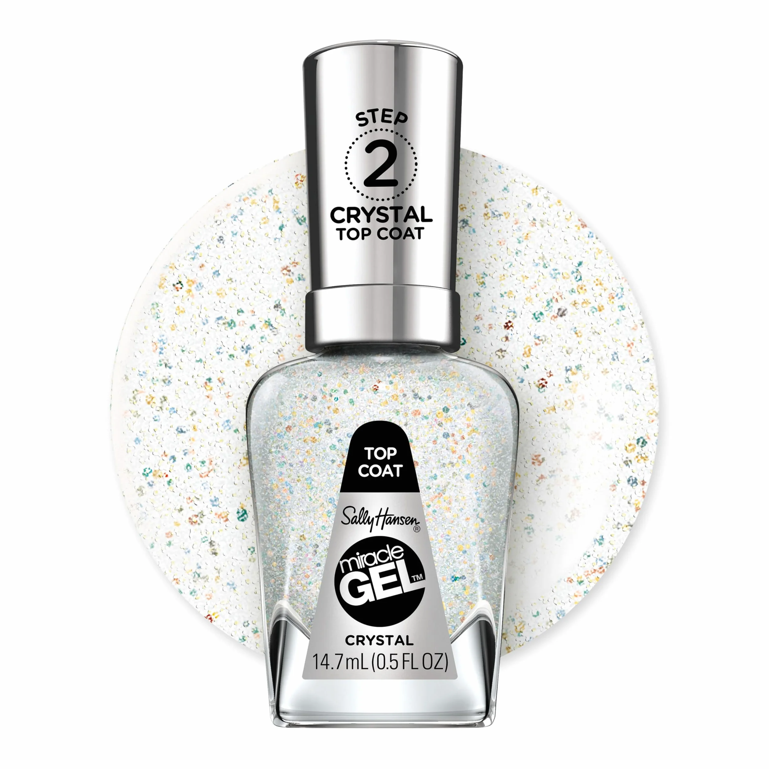 Sally Hansen Miracle Gel® Lakier top coat do paznokci – Crystal Top Coat – 14,7 ml