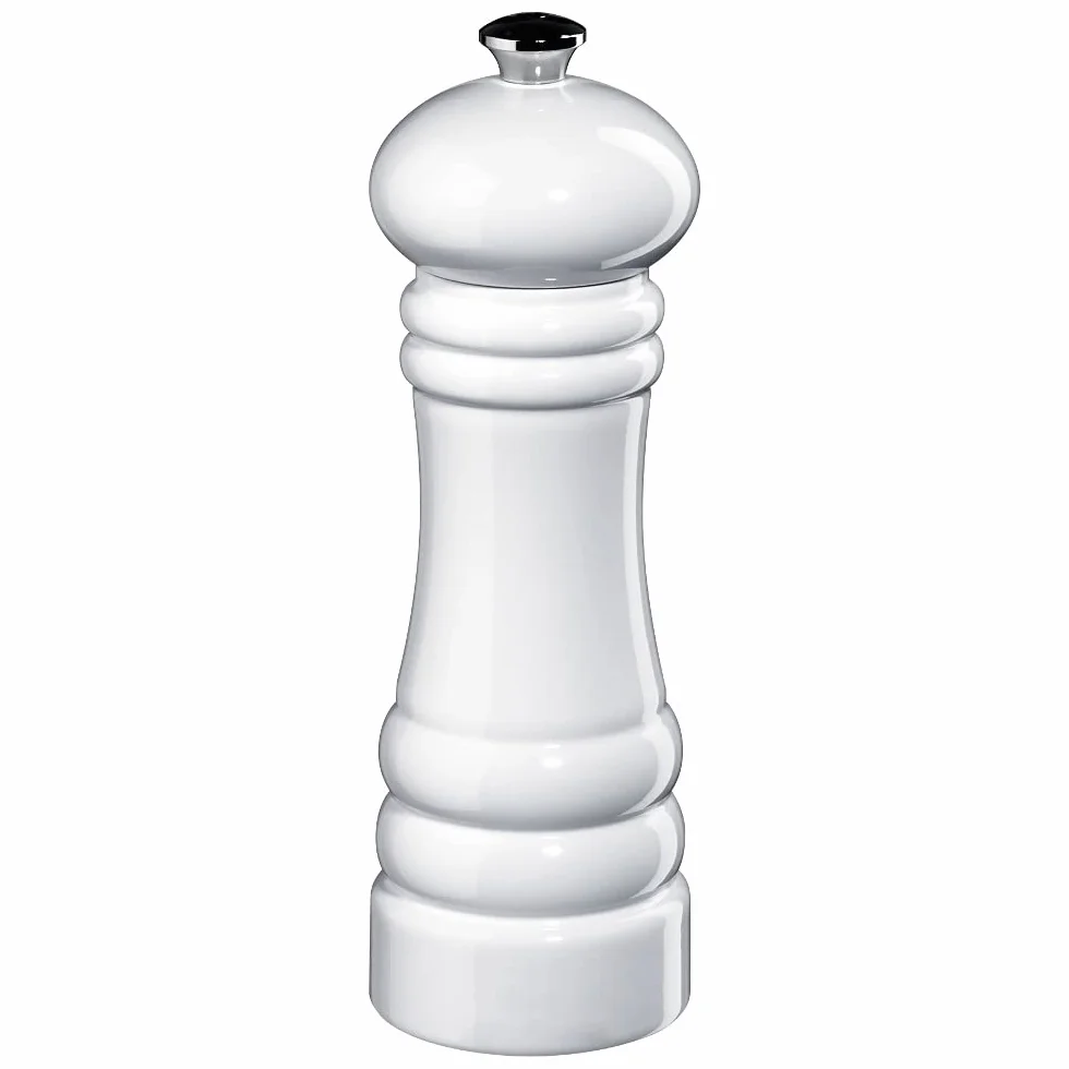 Zassenhaus Zestaw młynków BERLIN drewno bukowe czarny biały ceramiczny mechanizm Ø 5,9 cm wys. 18 cm