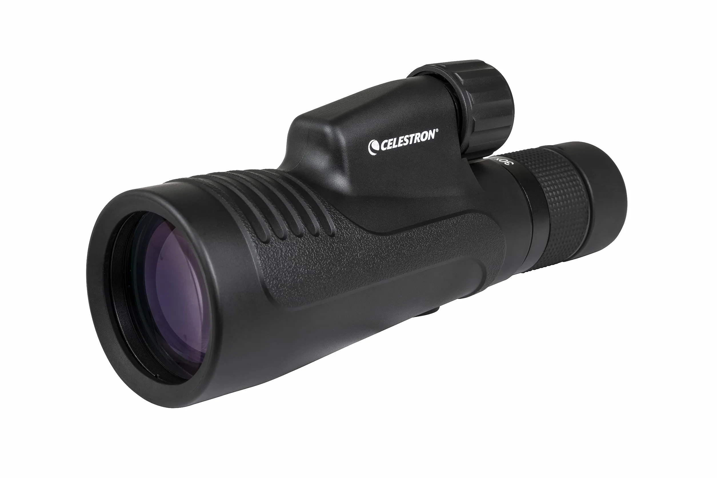 Celestron 72373 Outland X 10-30x50mm - Wodoodporny monokular Celestron 72373 Outland X 10–30x50 mm, statyw, oslony okularów, mocna obudowa, szklo pryzmat. BaK-4, wielopowlok. ukl. optyczny, czarny