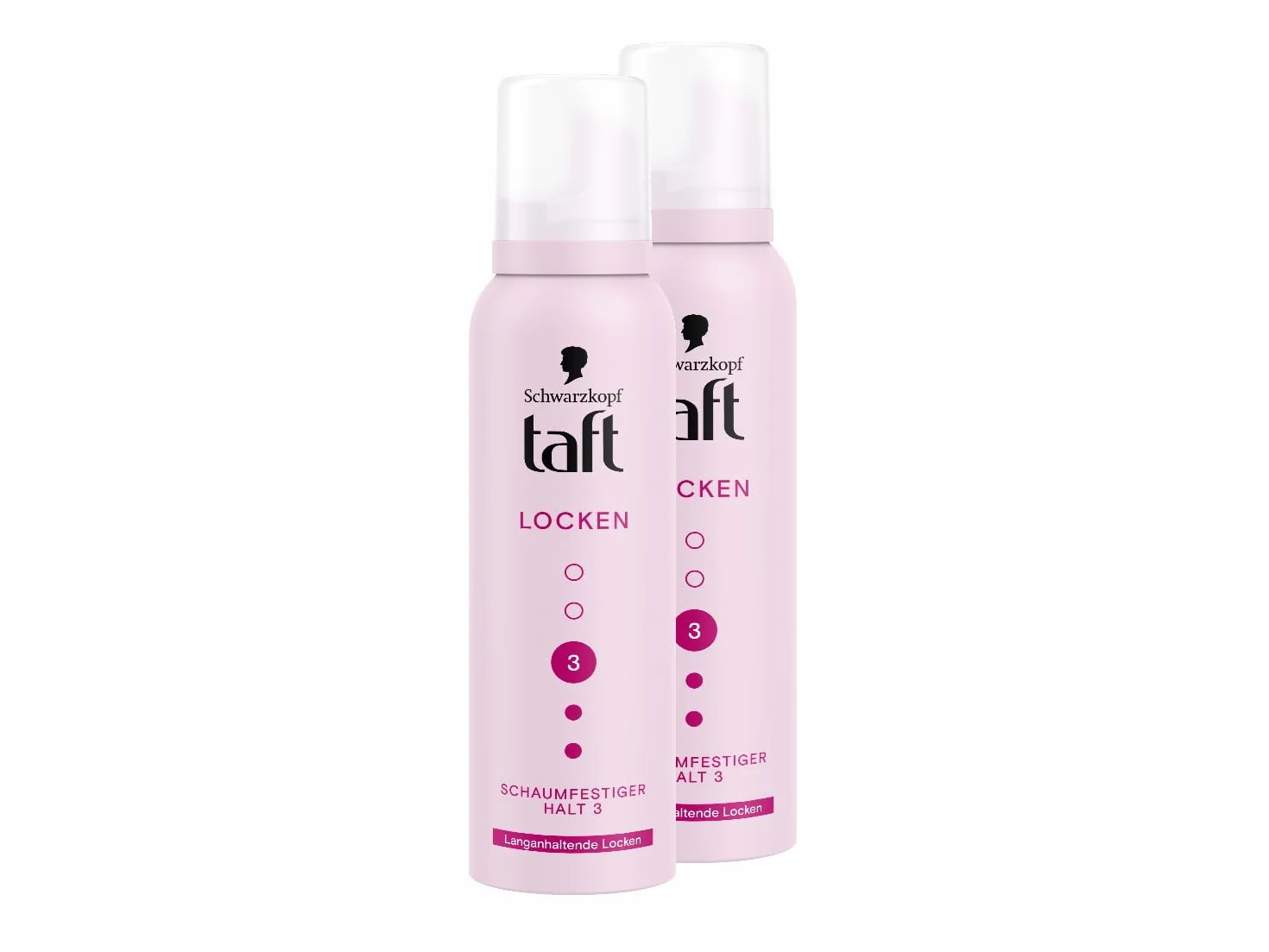 Schwarzkopf TAFT piankowe loki (2 x 150 ml), stopień utrzymania 3, pianka do włosów dla długotrwałych loków, wegańska formuła*