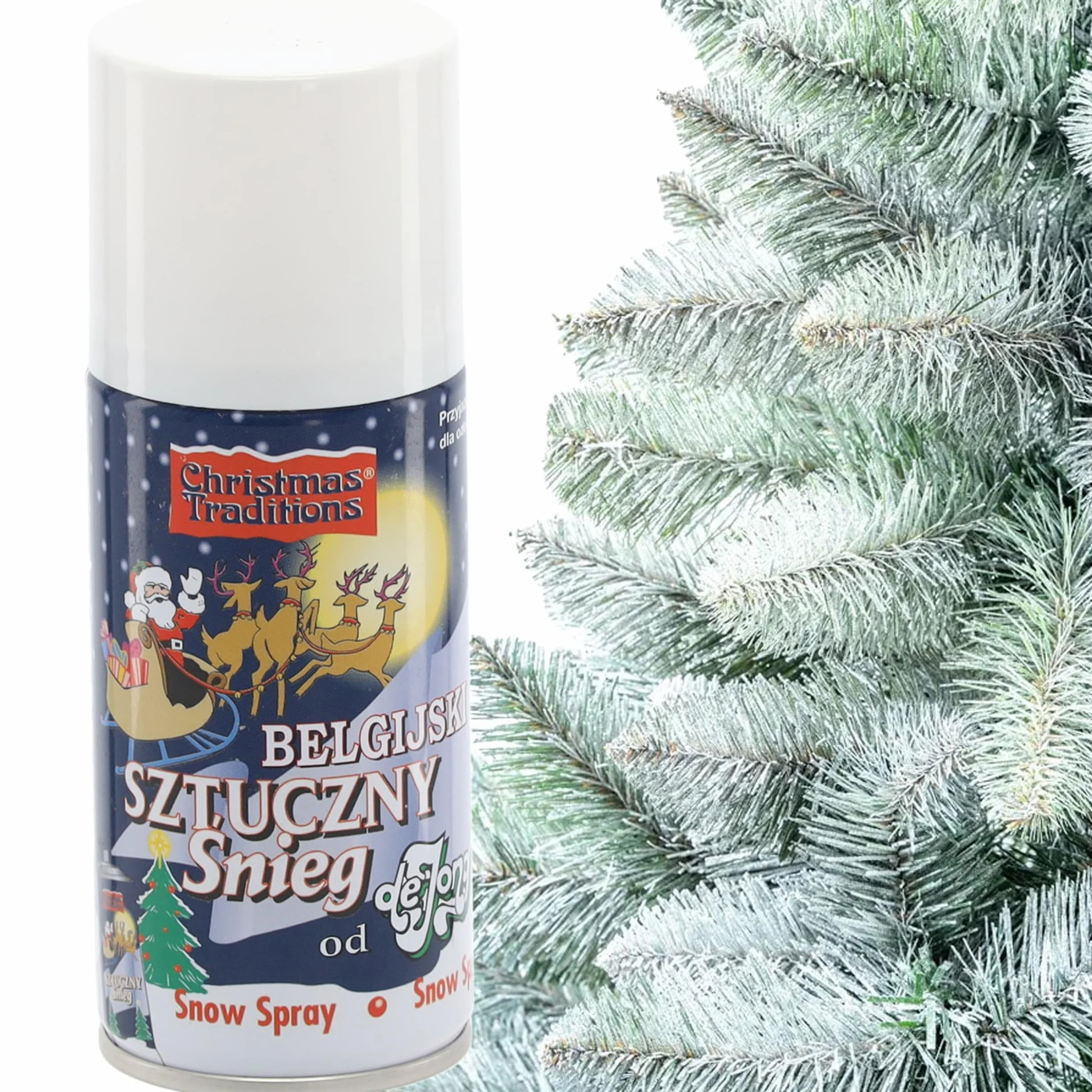 Martom Sztuczny Spray Śnieżny Belgijski 150 ml Dekoracyjny Śnieg Do Rozpylania