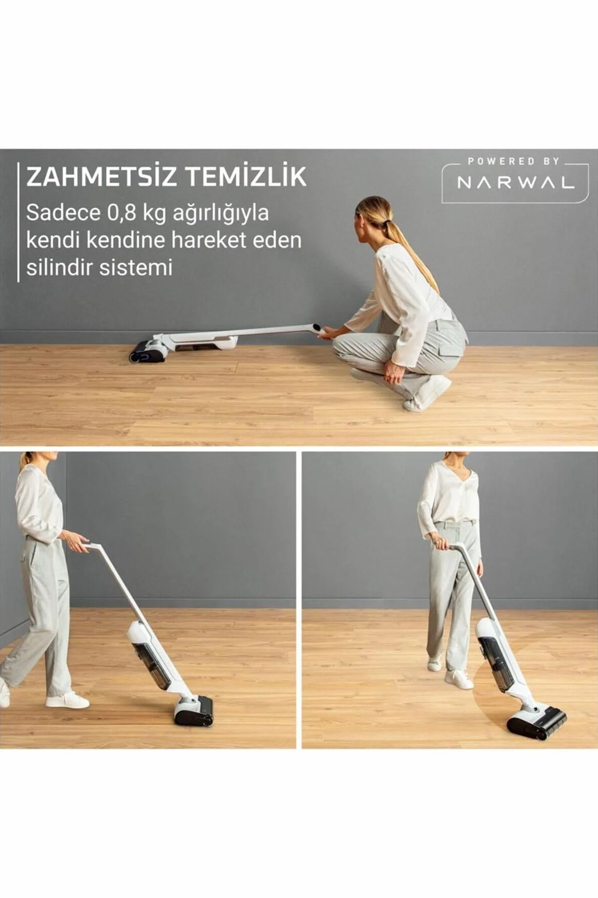 Tefal X-Clean 10 Odkurzacz do czyszczenia mokrych podłóg, odkurzacz czyści i suszy