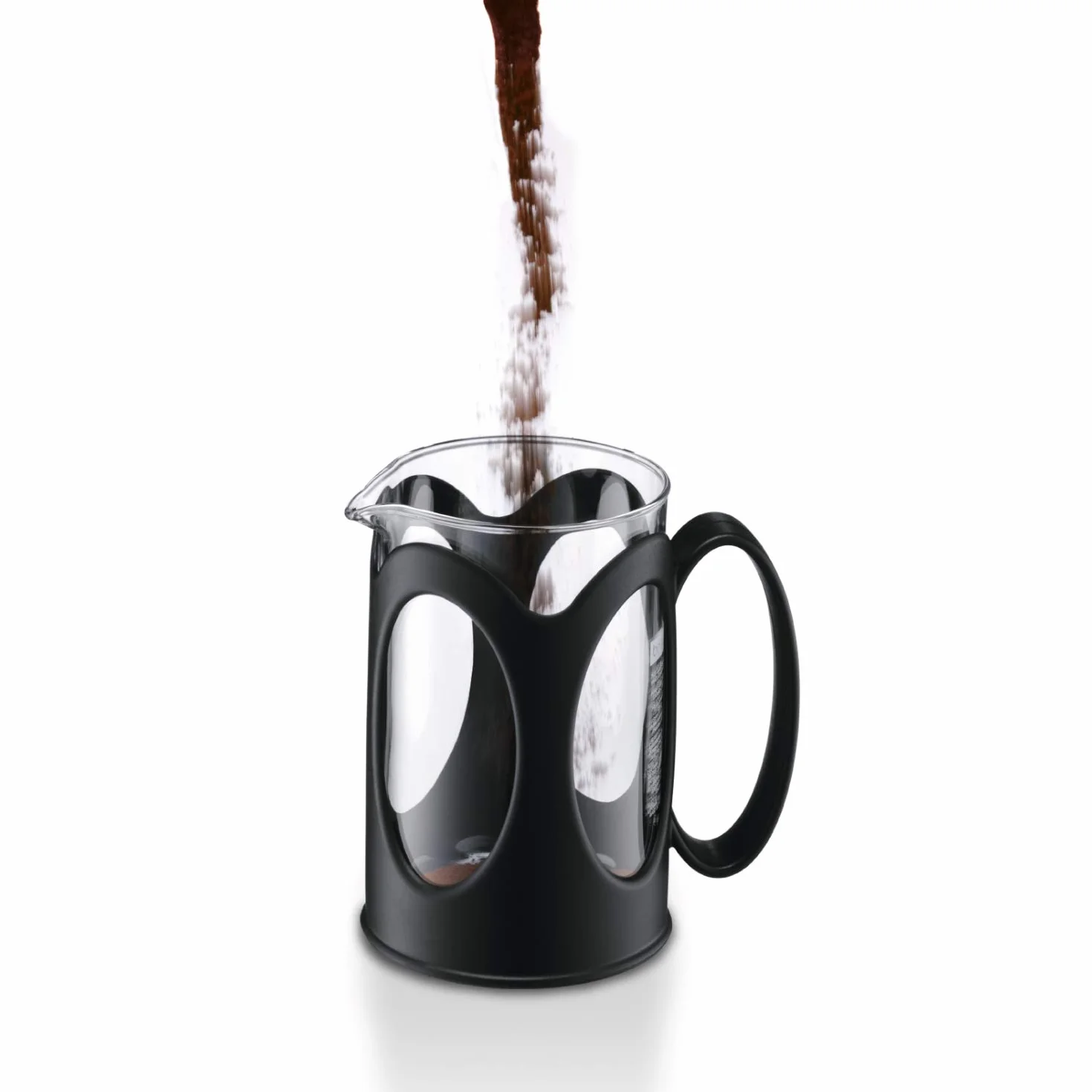 Bodum Kenya French Press ekspres do kawy, szkło borokrzemowe 0,5 l, czarny