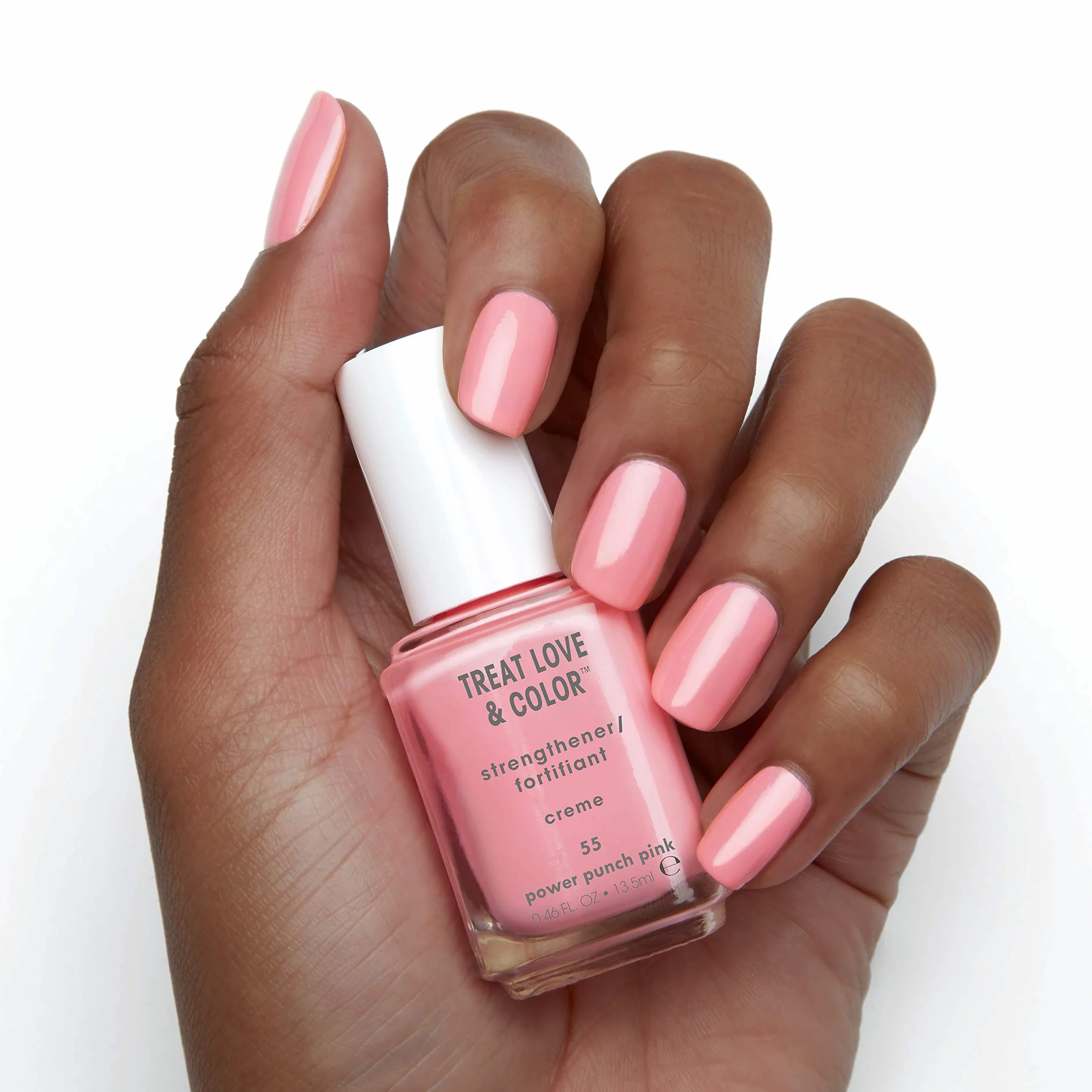 essie Pielęgnujący lakier do paznokci Treat, Love & Color nr 55 power punch pink, 14 ml
