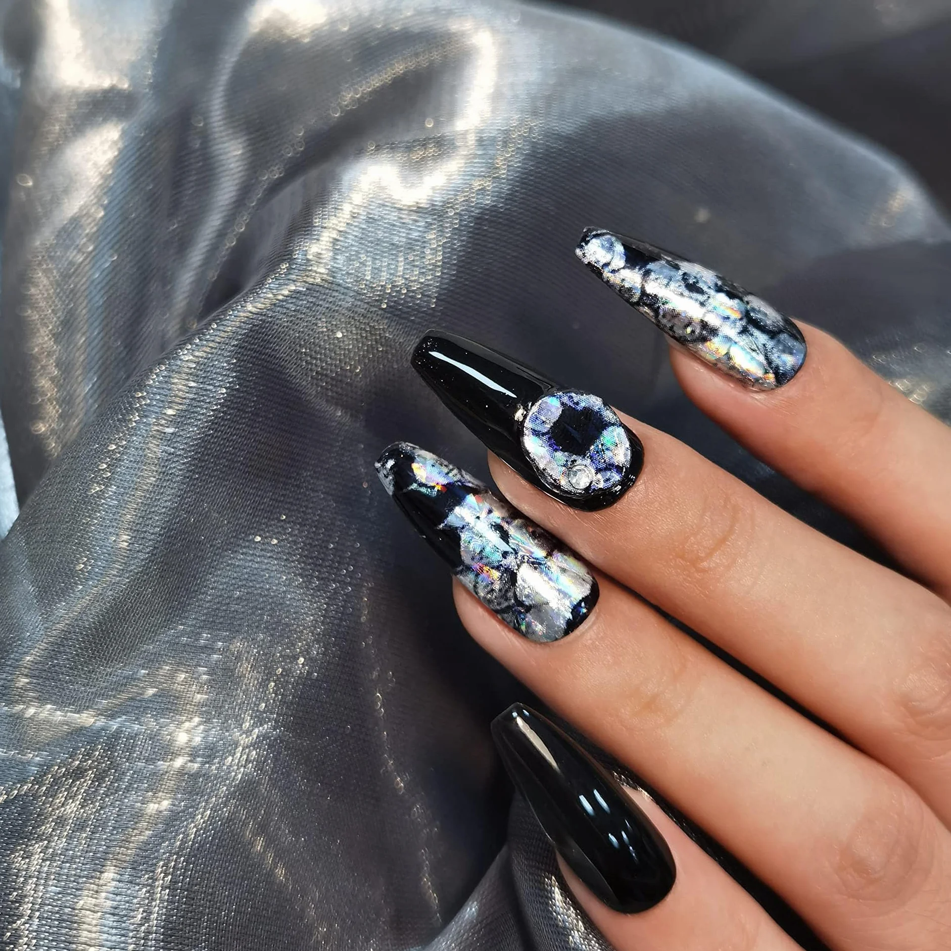 AIMEILI 2 sztuki Nail Art Foil Glue Gel 15 ml folia transferowa do paznokci naklejki na paznokcie Nail Art Foil Glue Gel Set