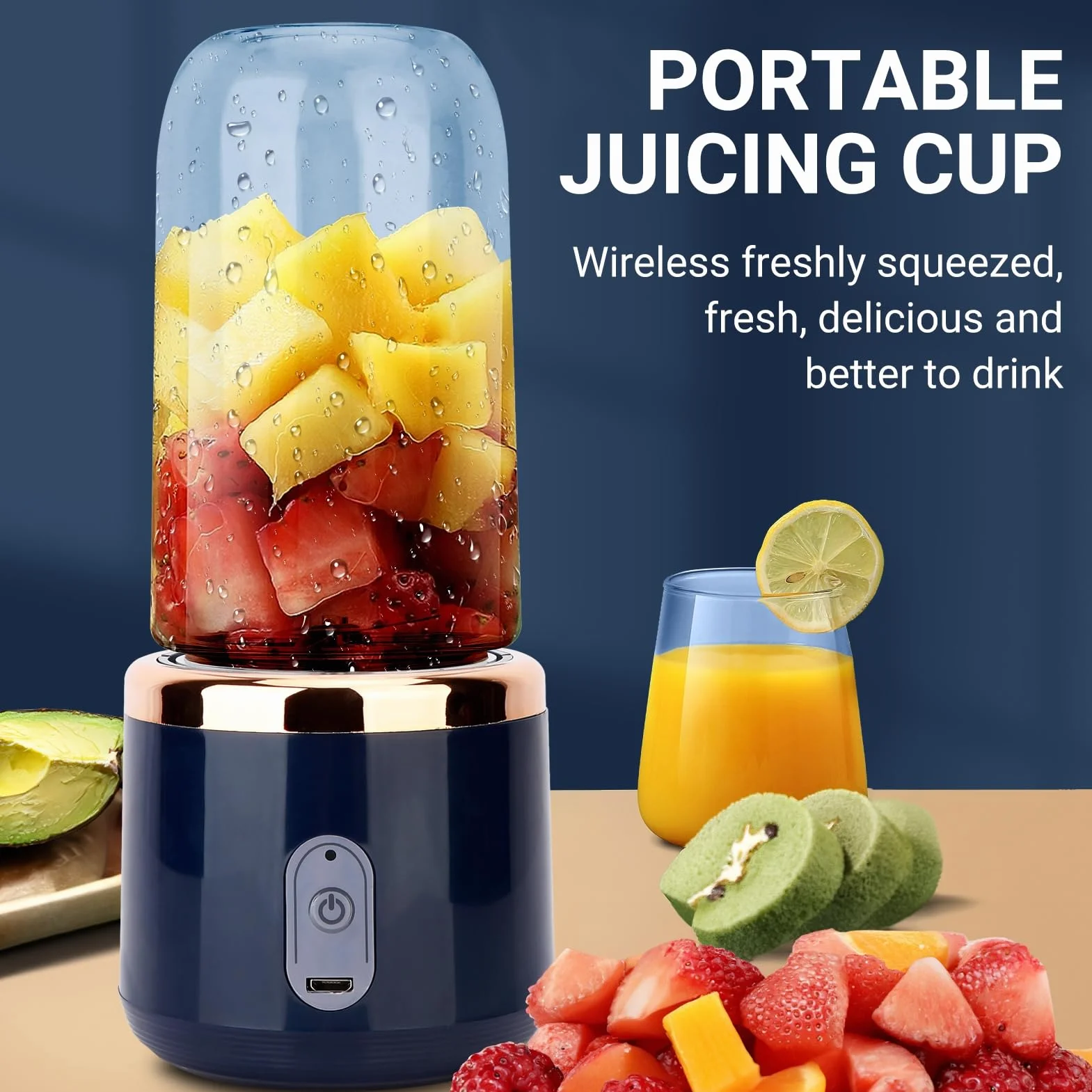Przenośny blender osobisty 400 ml elektryczny kubek do wyciskania soku USB akumulator