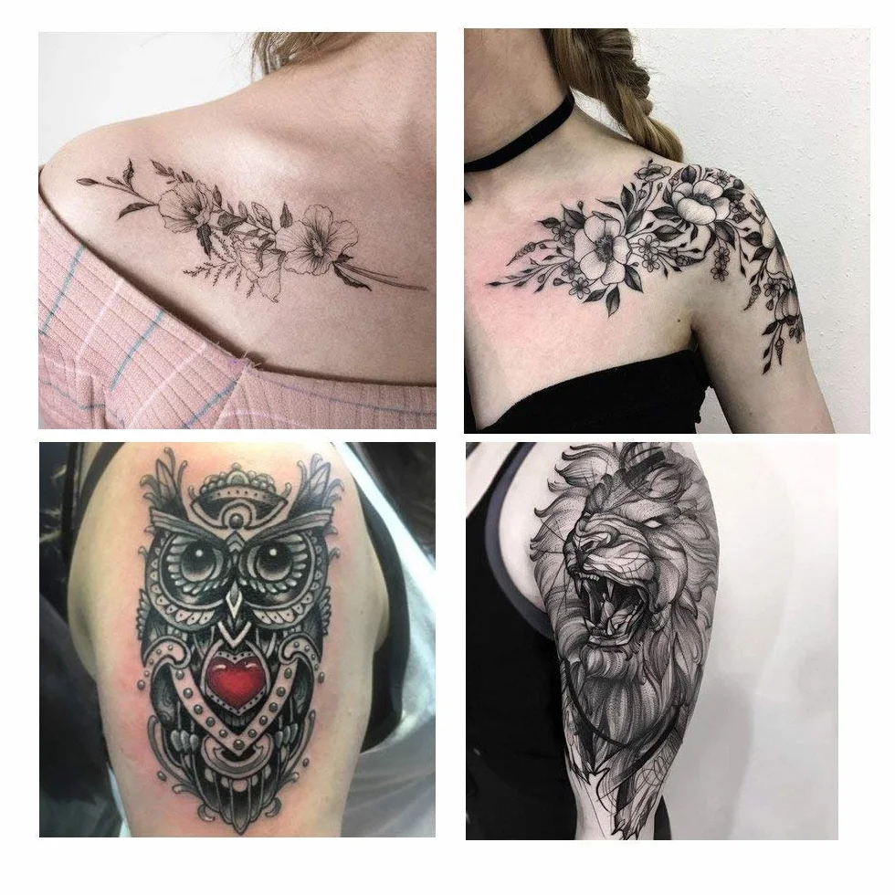 Voarge 50 sztuk sterylnych igieł do tatuażu w 5 typach, igły do samodzielnego tatuowania (1RL/3RL/5RL/7RL/9RL)