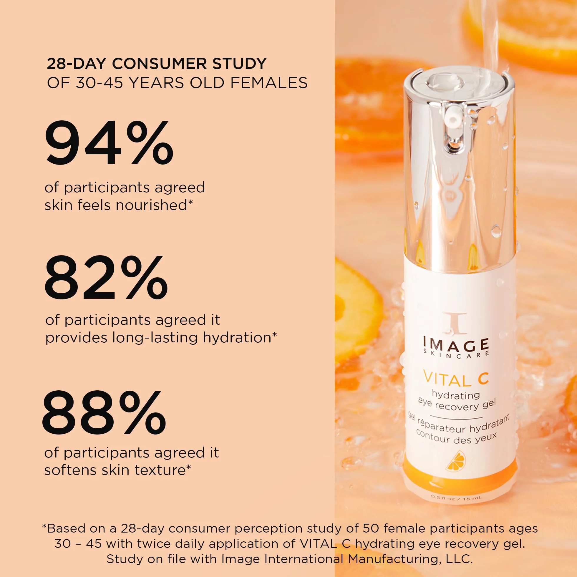 Image Skincare Vital C Hydrating Eye Recovery Gel 15 ml – kojący żel pod oczy z witaminą C, redukuje opuchliznę i cienie pod oczami, wygładza drobne linie i zapewnia intensywne nawilżenie