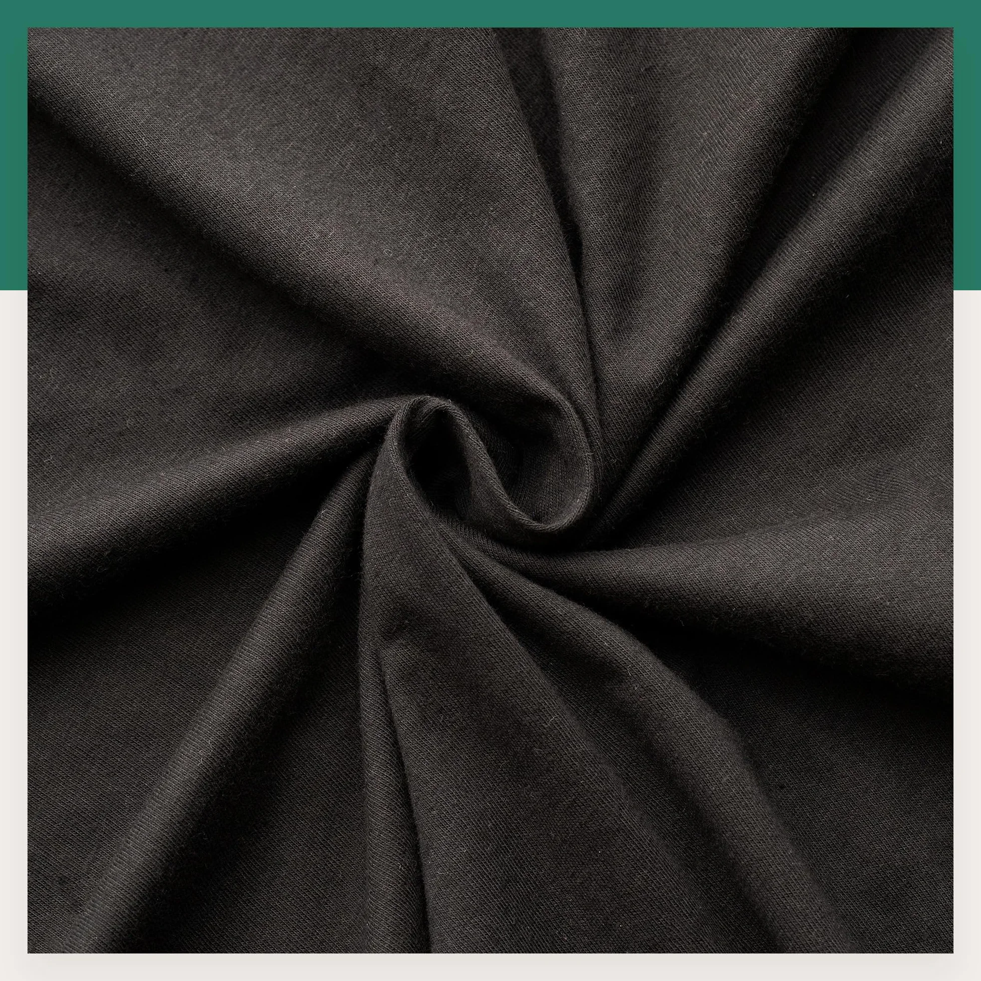 VelvetHome Prześcieradło z gumką 140x200cm 100% Bawełna czesana Jersey Czarny