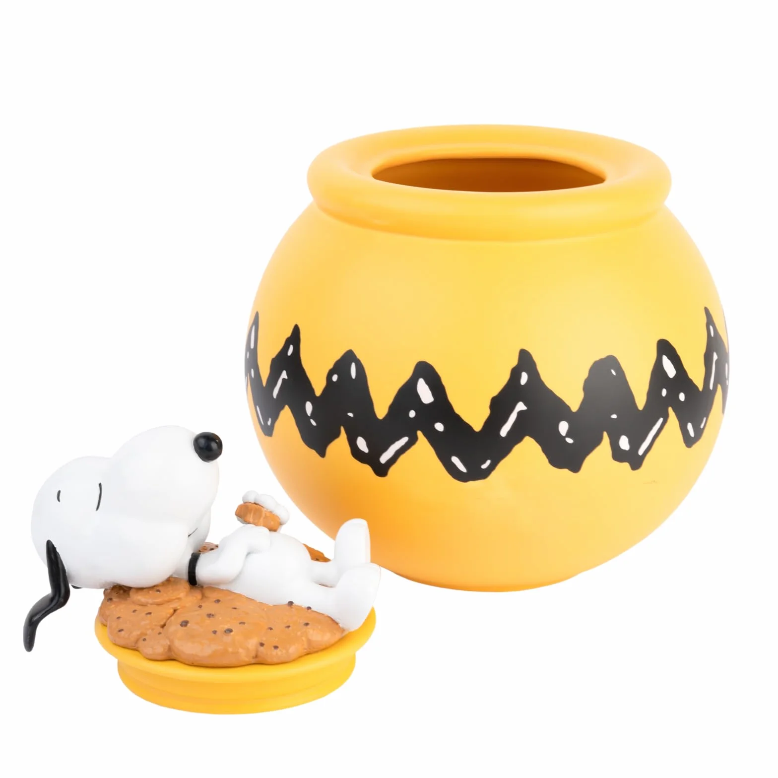 Grupo Erik Snoopy Cookie Jar 20.5 x 20.5 x 24.6 cm Airtight Biscuit Tin Kitchen Decor