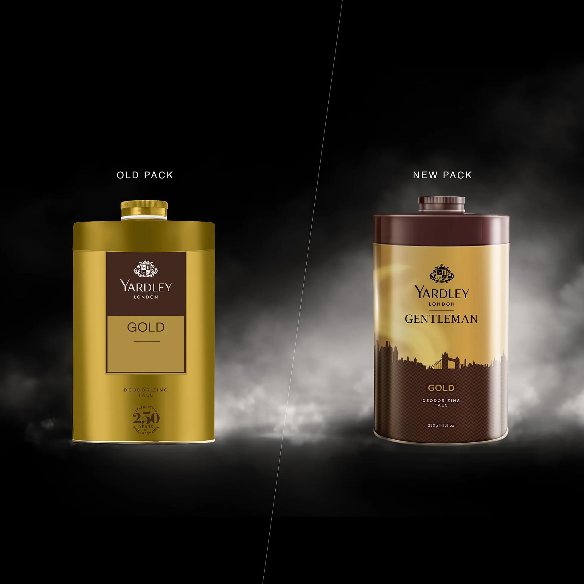 Yardley London Gold Talcum Powder - 250 g. 808 oz, dezodorizing Talc by Yardley