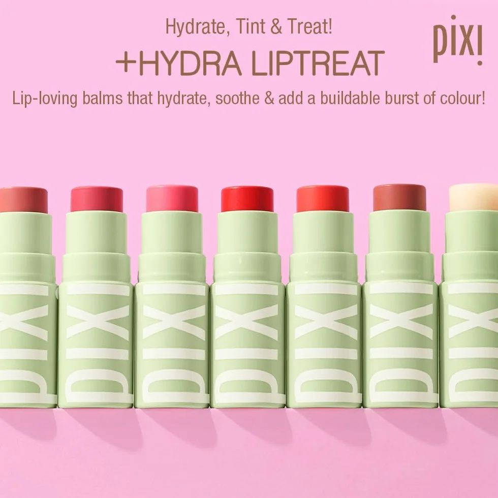 Pixi Beauty +Hydra LipTreat | Kolorujące nawilżające balsamy do ust | W odcieniu Passion | 0,16 uncji / 4,8 g