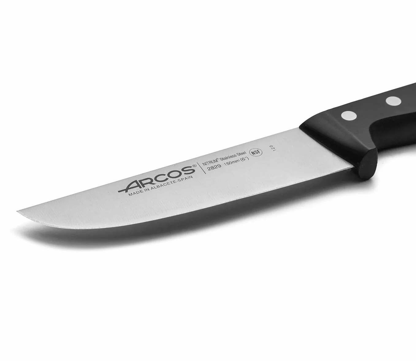 Arcos 282904 nóż rzeźnika uniwersalny 150 mm stal nierdzewna 18/8 POM czarny