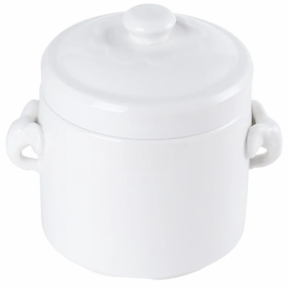 Porcelanowa miska na zupę z pokrywką 600 ml