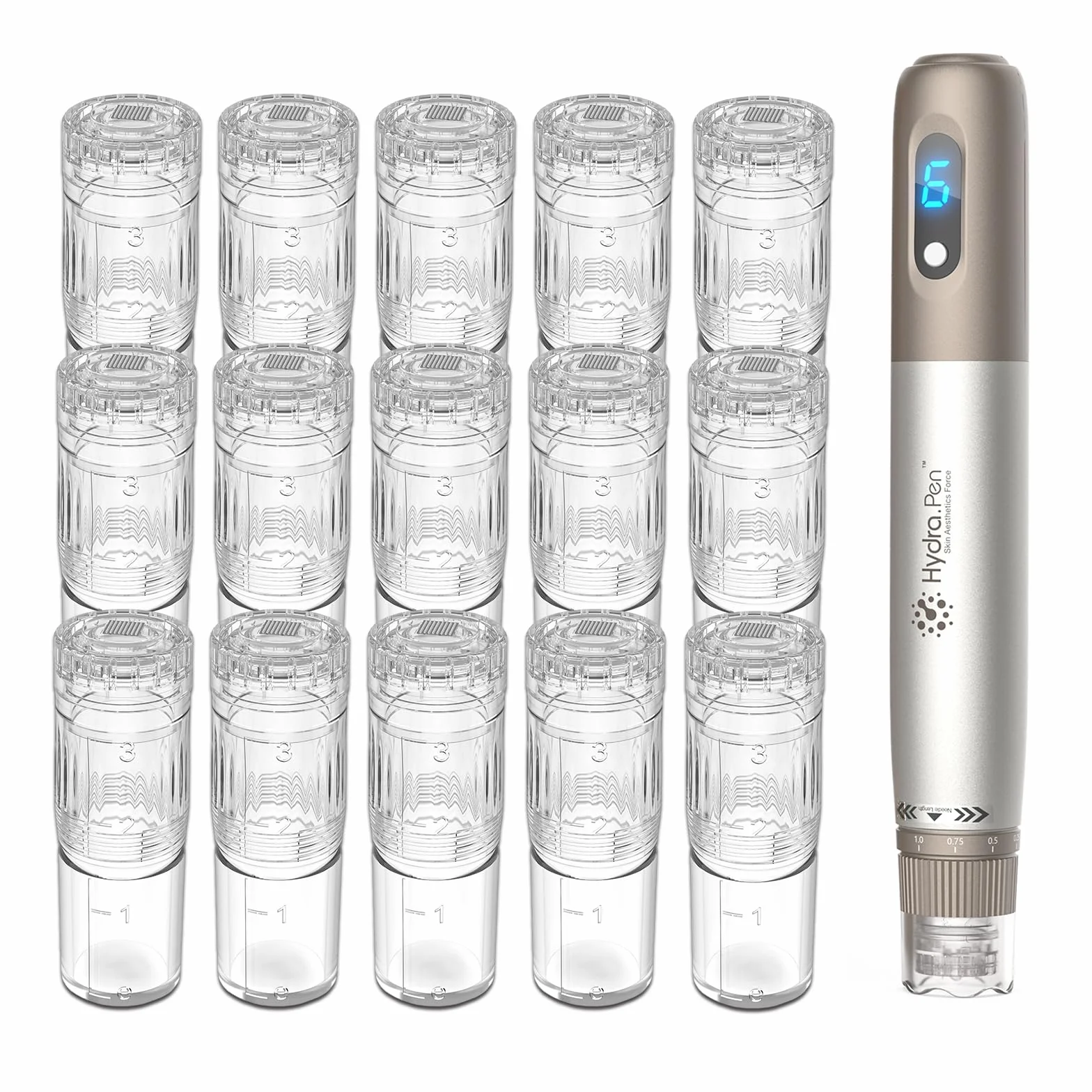 Nano-HS Nano-HS wymienne igły do pisaków mikroigłowych do aplikatora serum Hydra Pen H3 H5, autentyczne jednorazowe igły zastępcze, akcesoria do pielęgnacji skóry (Nano-HS, 15 szt.)