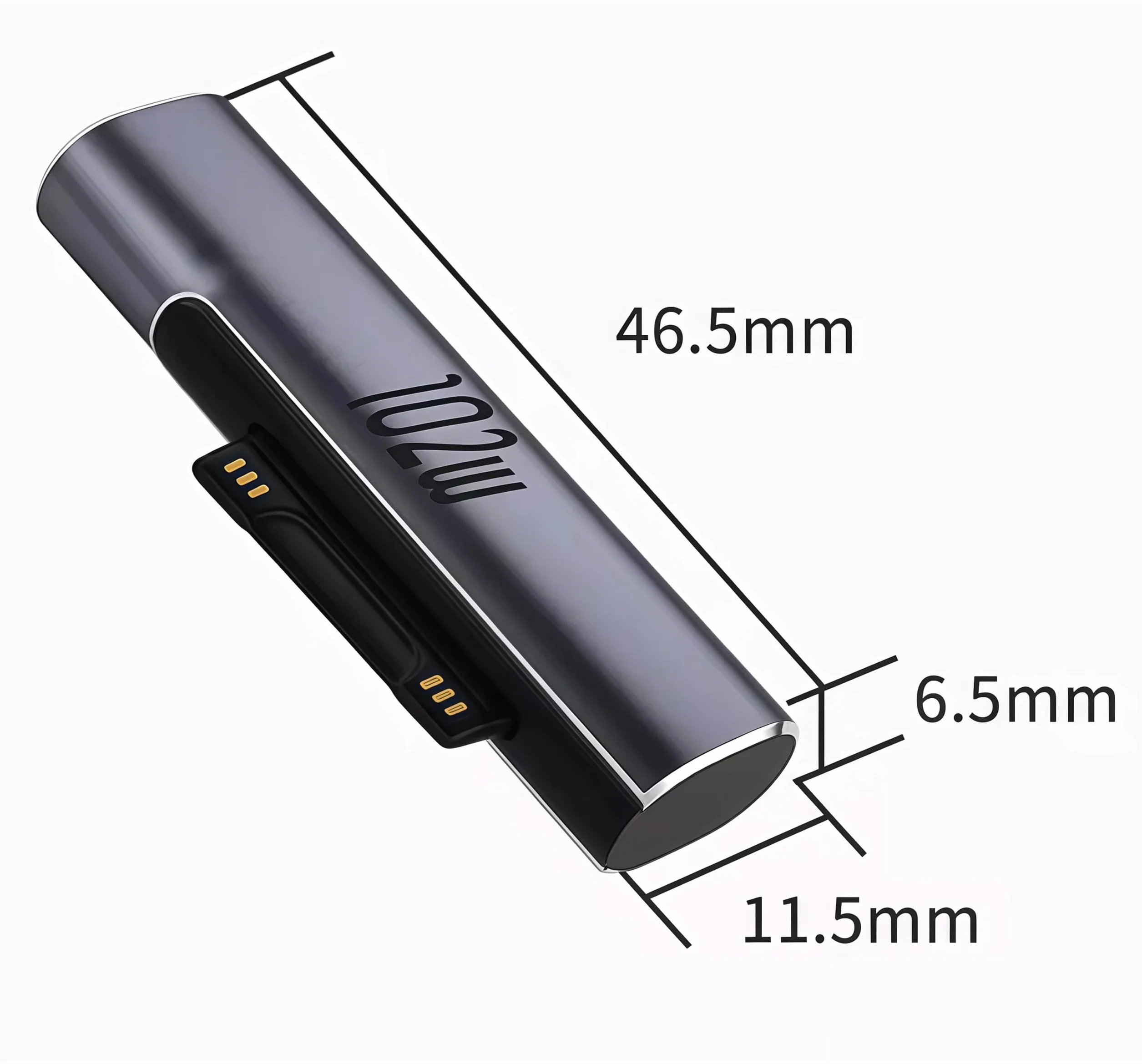 Magnetyczny adapter USB-C 102W PD do szybkiego ładowania kompatybilny z Microsoft Surface Pro 10/9/8/7/X/6/5/4/3, Book 1/2/3, Go 1/2/3/4, Duo 2
